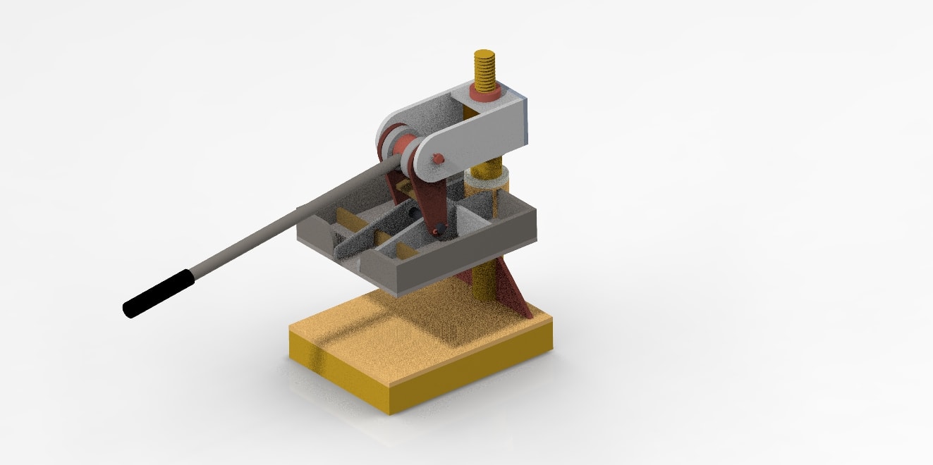Design your leather press machine 3d cad model for manufacturing