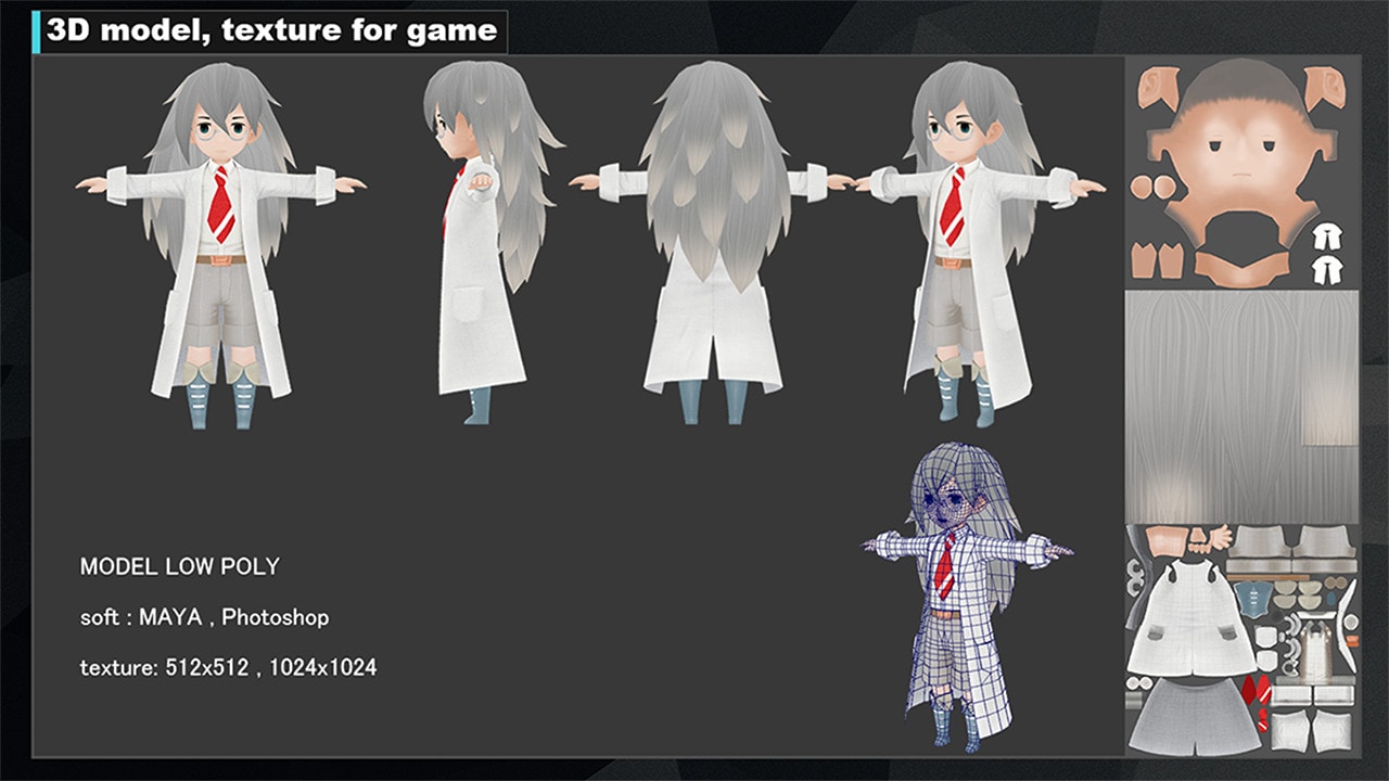 Create 3d model for game, anime and vtuber by Animasat | Fiverr