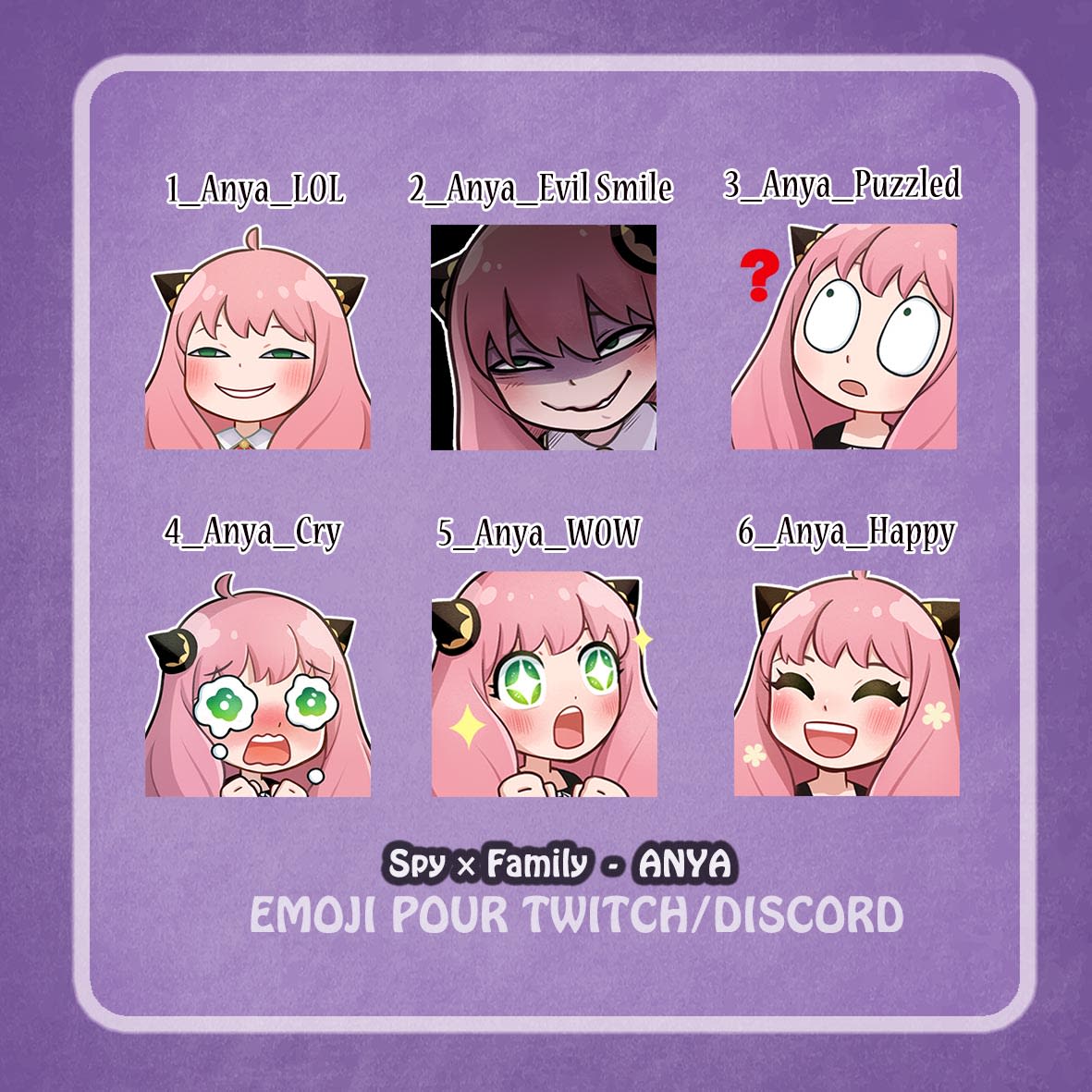 Anya Discord Emojis  Discord Emotes List