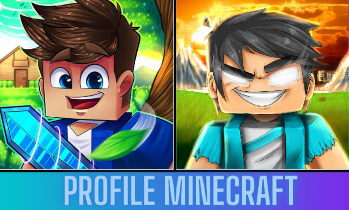 Turn your minecraft skin, roblox avatar, into a drawing by Febaart