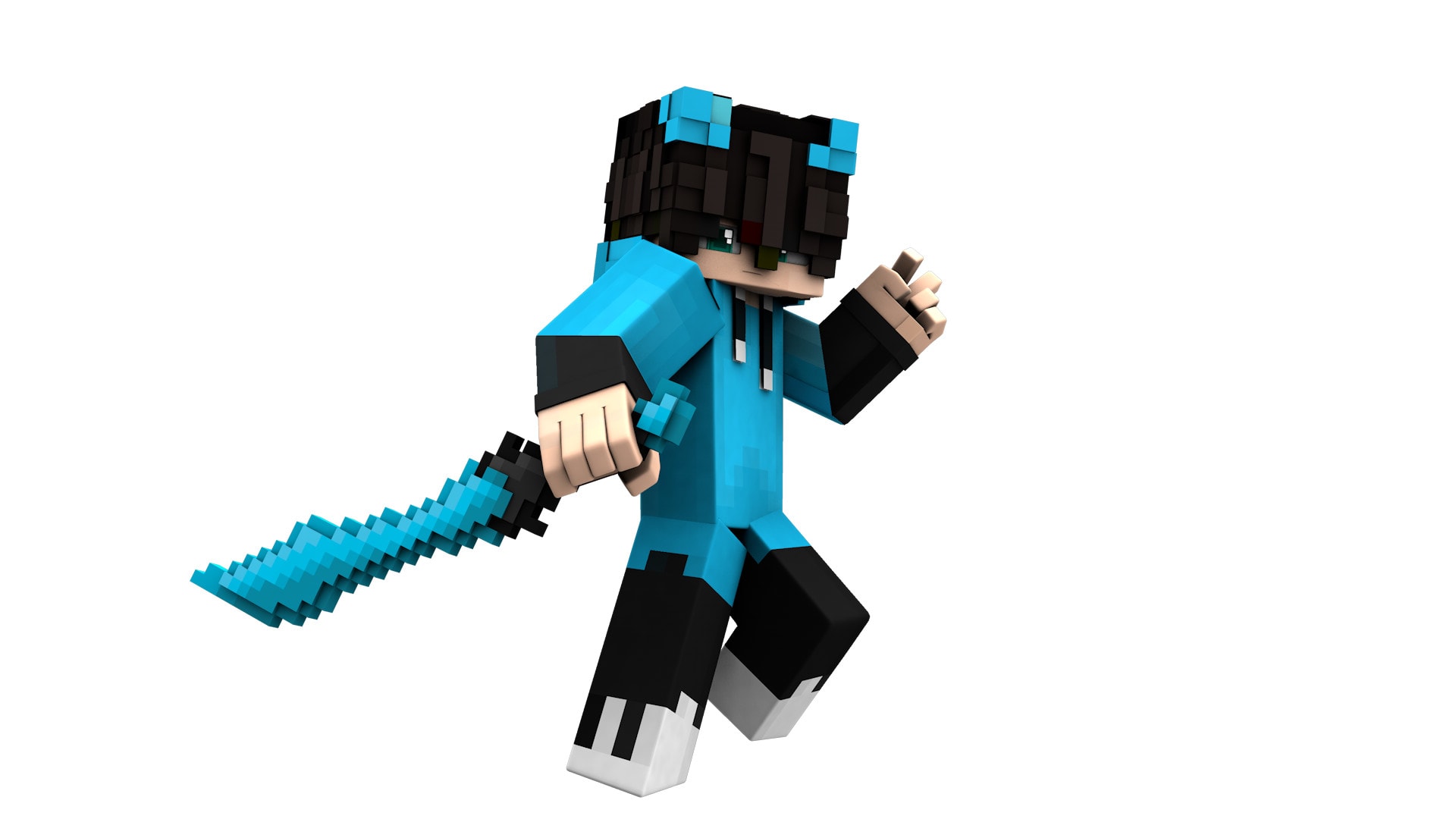 make 20 custom minecraft skin render