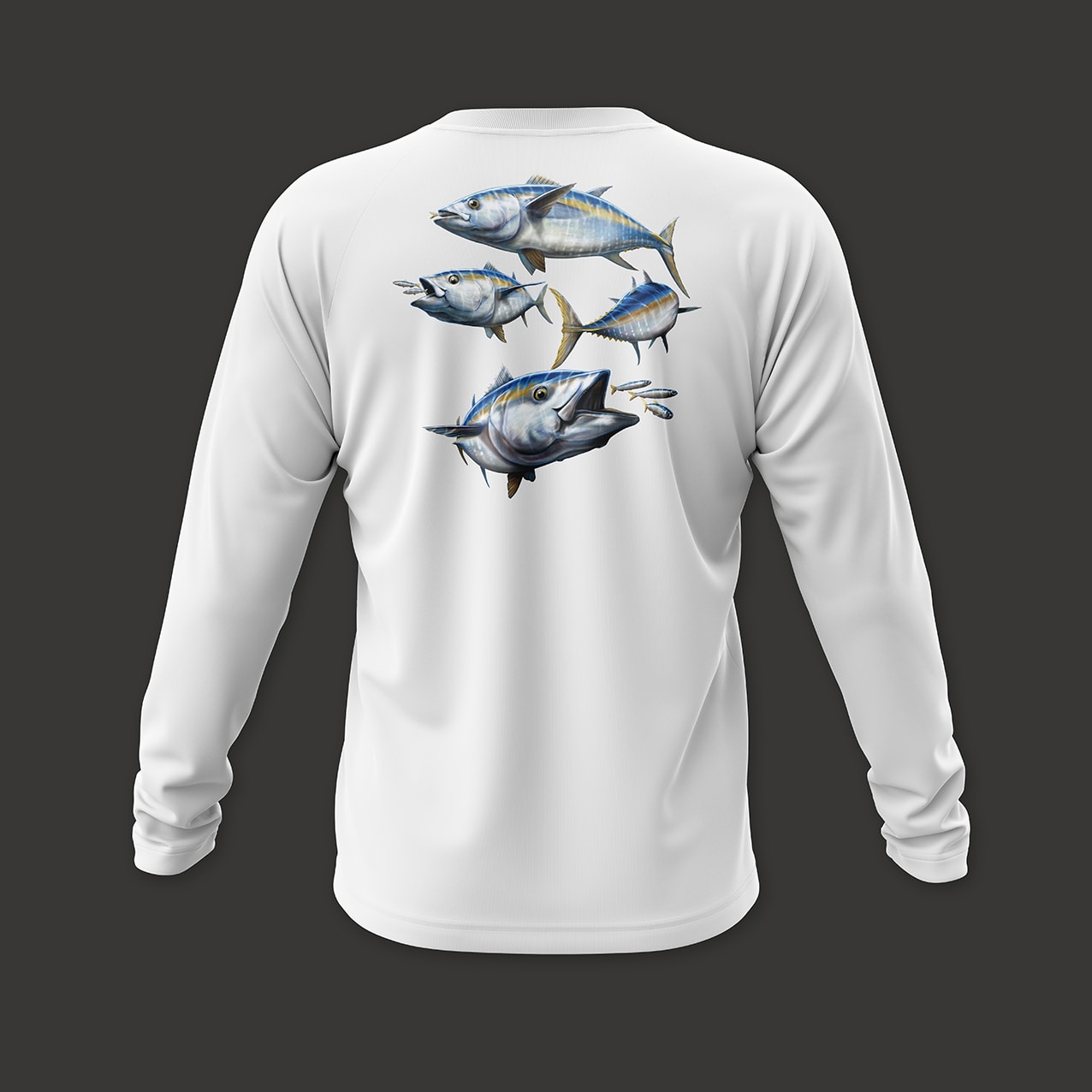 Crea obras de arte de pintura digital para tu camiseta de pesca.