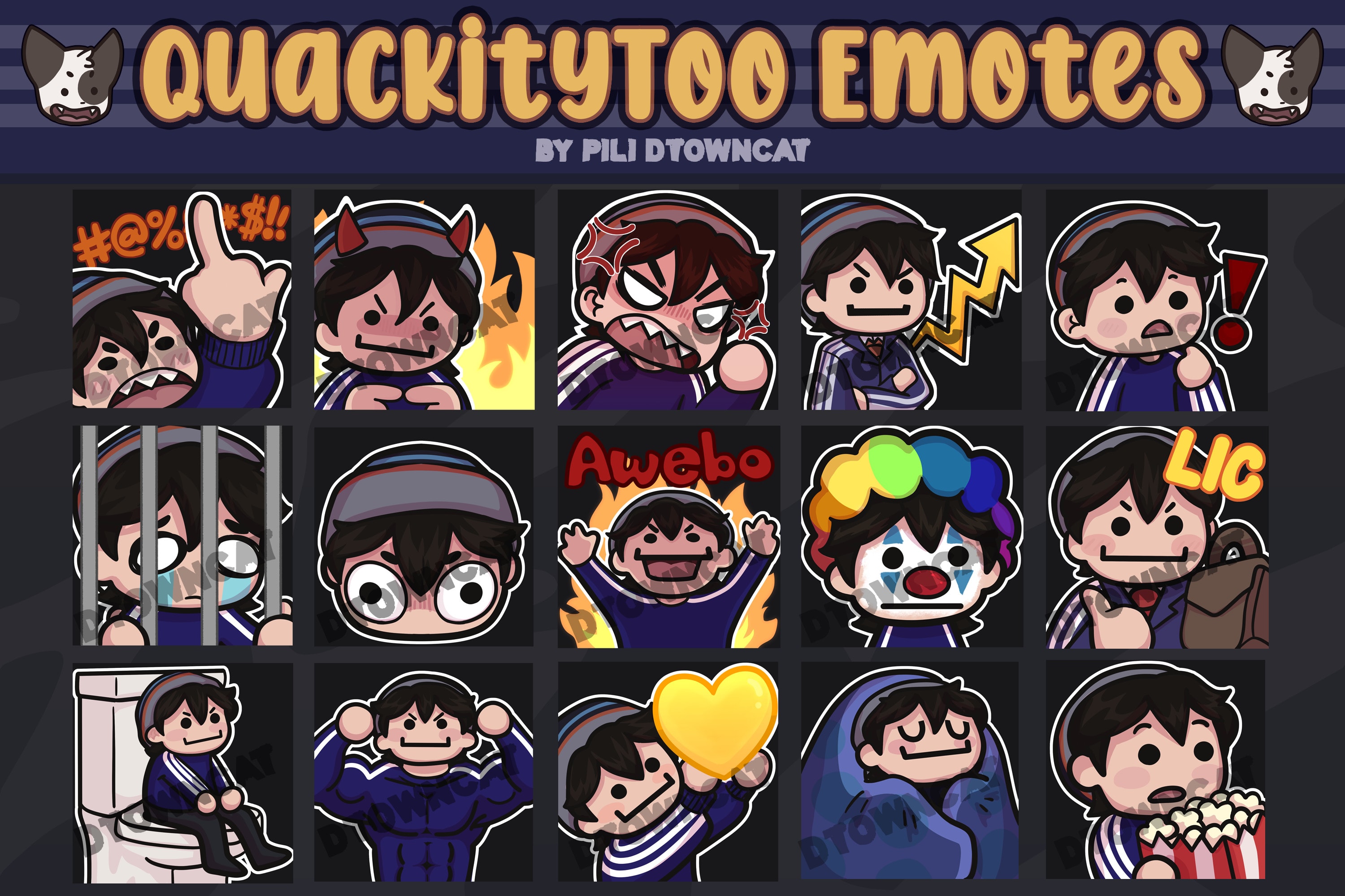 Do twitch emotes for your channel by Dtowncat