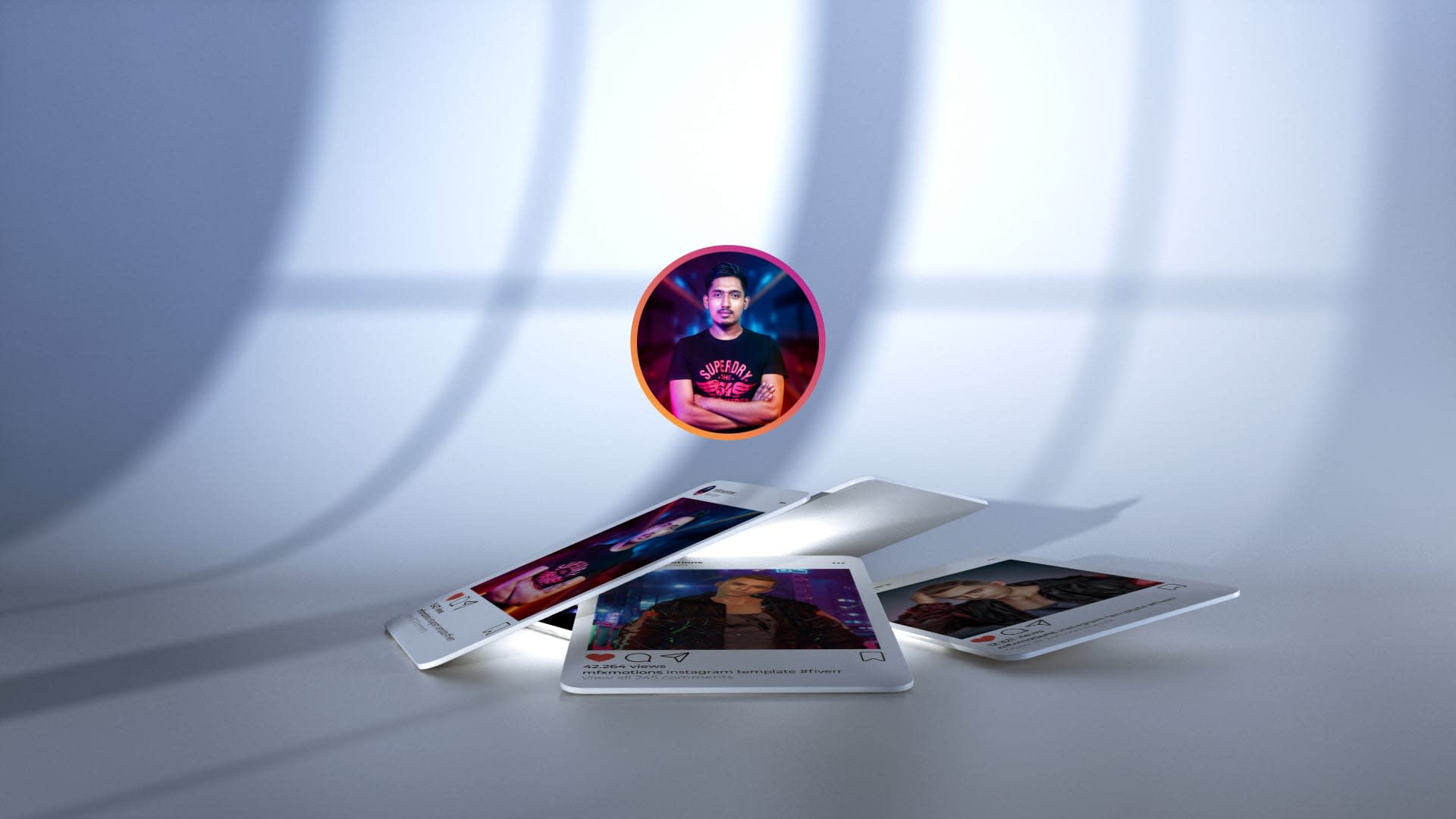 Create instagram profile promo by Cgi_mahadi | Fiverr