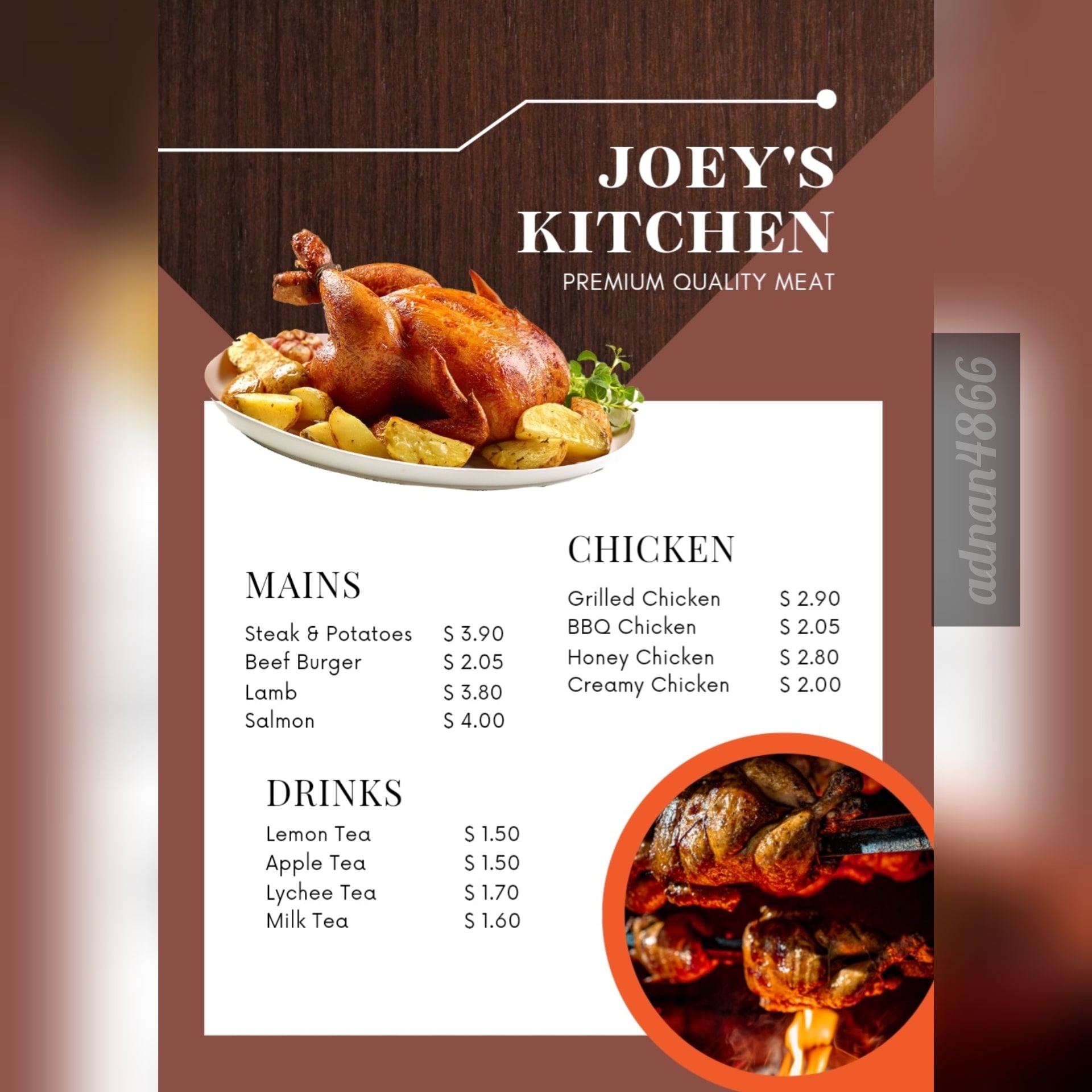 Design an eye catching food menu within just 24 hours by Adnan4866