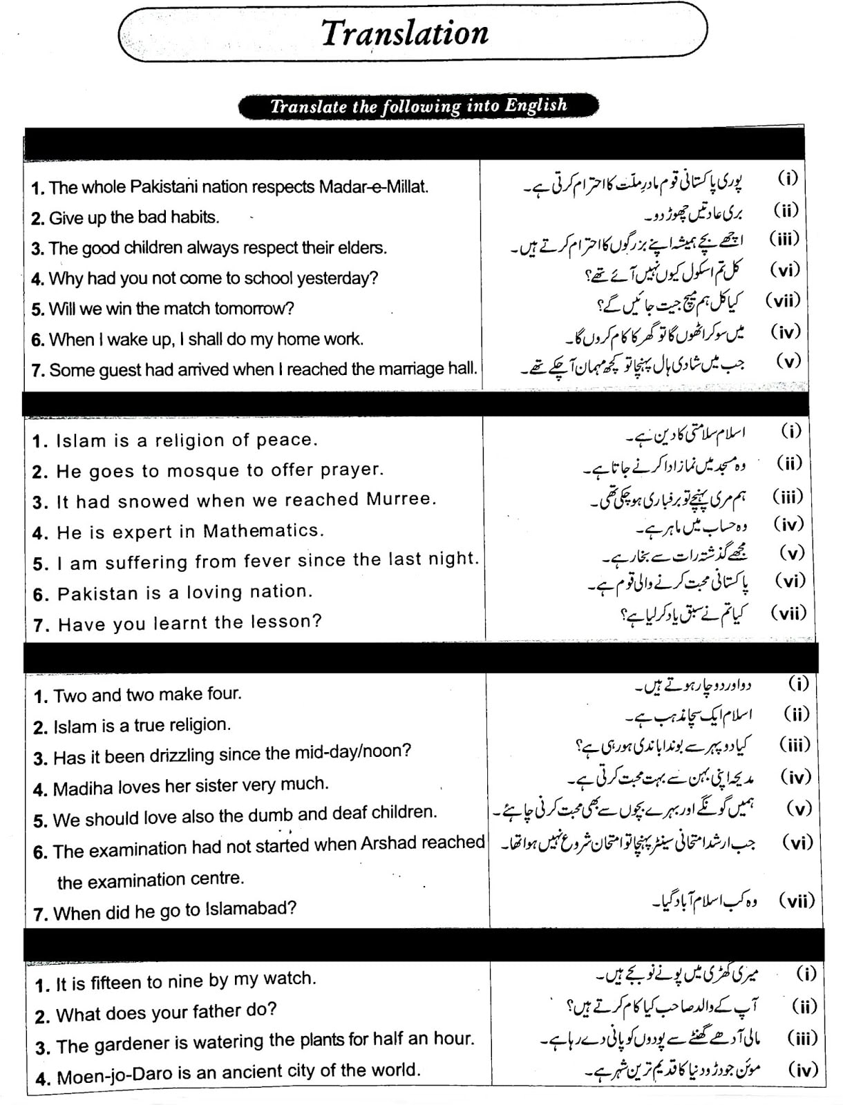 SOLUTION: Tenses english and urdu - Studypool