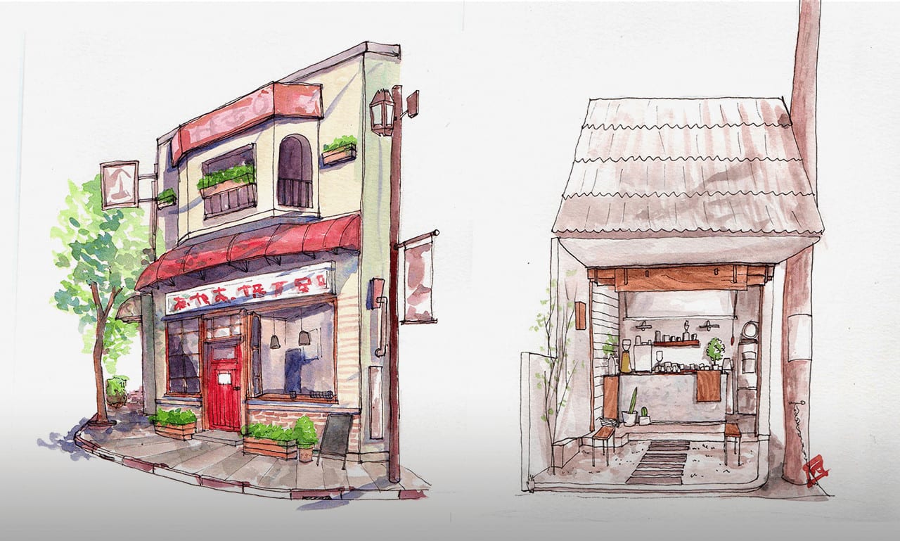 How to Draw a Color Buildings 