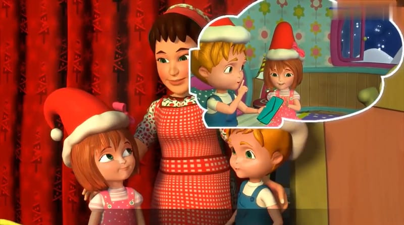 3d christmas animation, santa claus animation, cartoon christmas