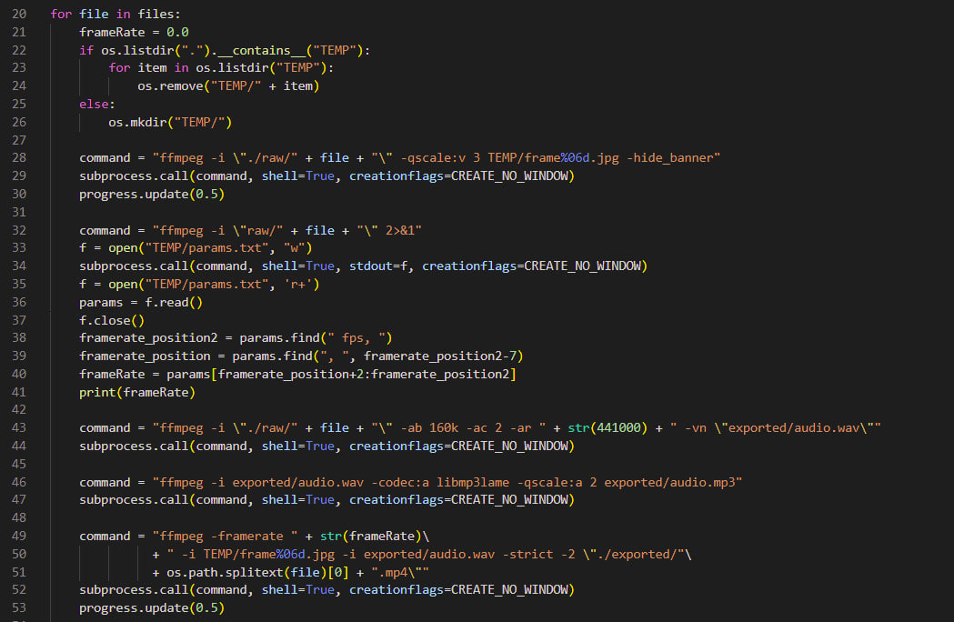 Write a python code by Matszwe02 Fiverr