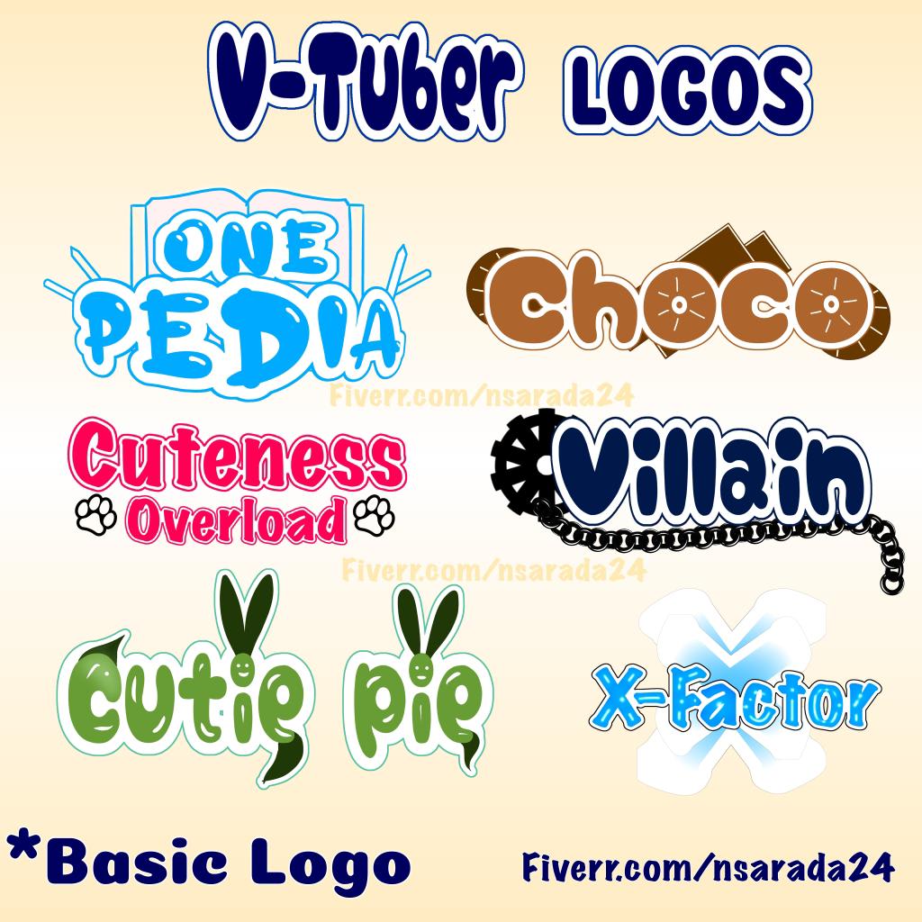 Make you a cute logo for vtuber and streamer by Nsarada24 | Fiverr