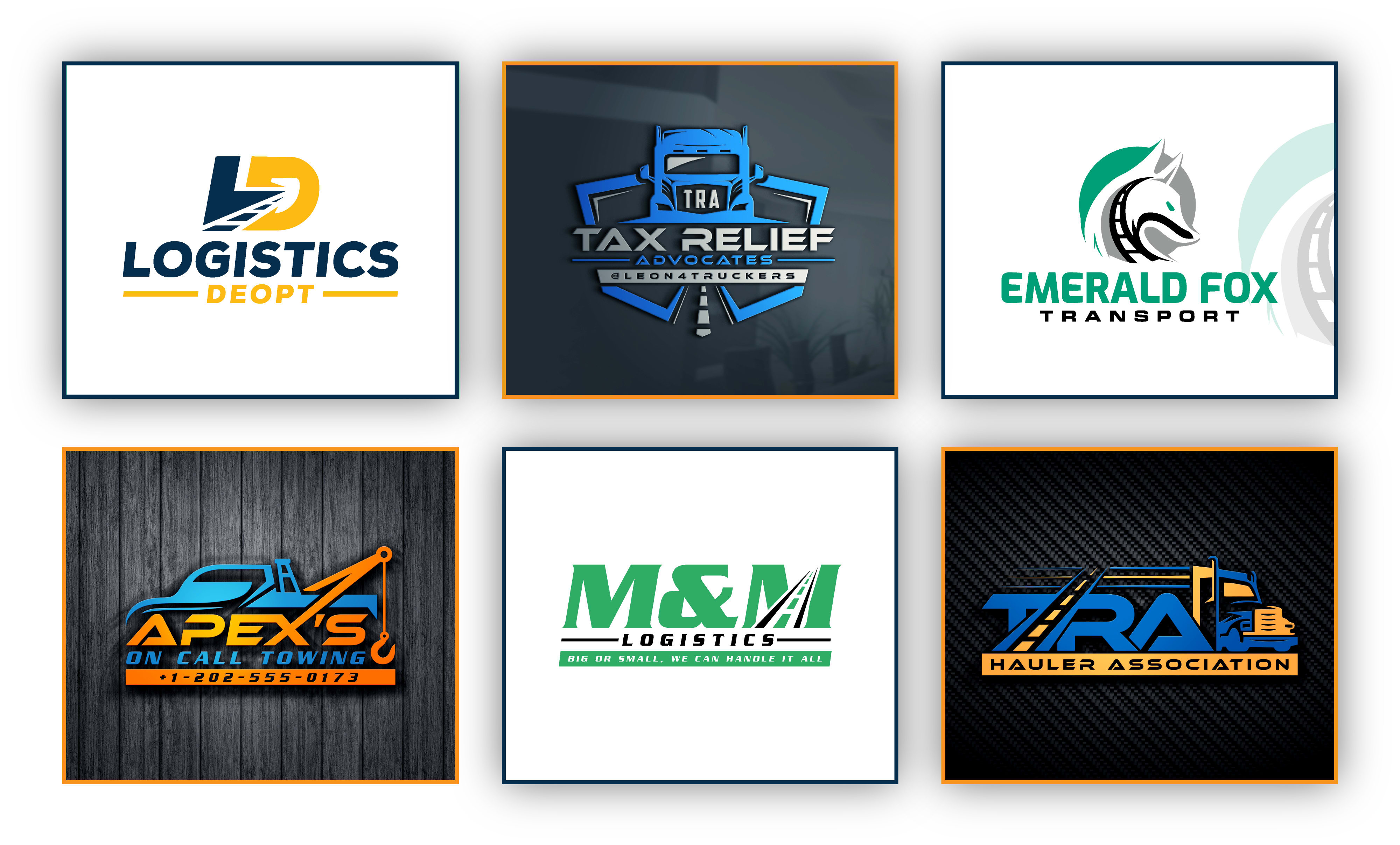 design dispatching, trucking, transport, logistic and auto detailing logo