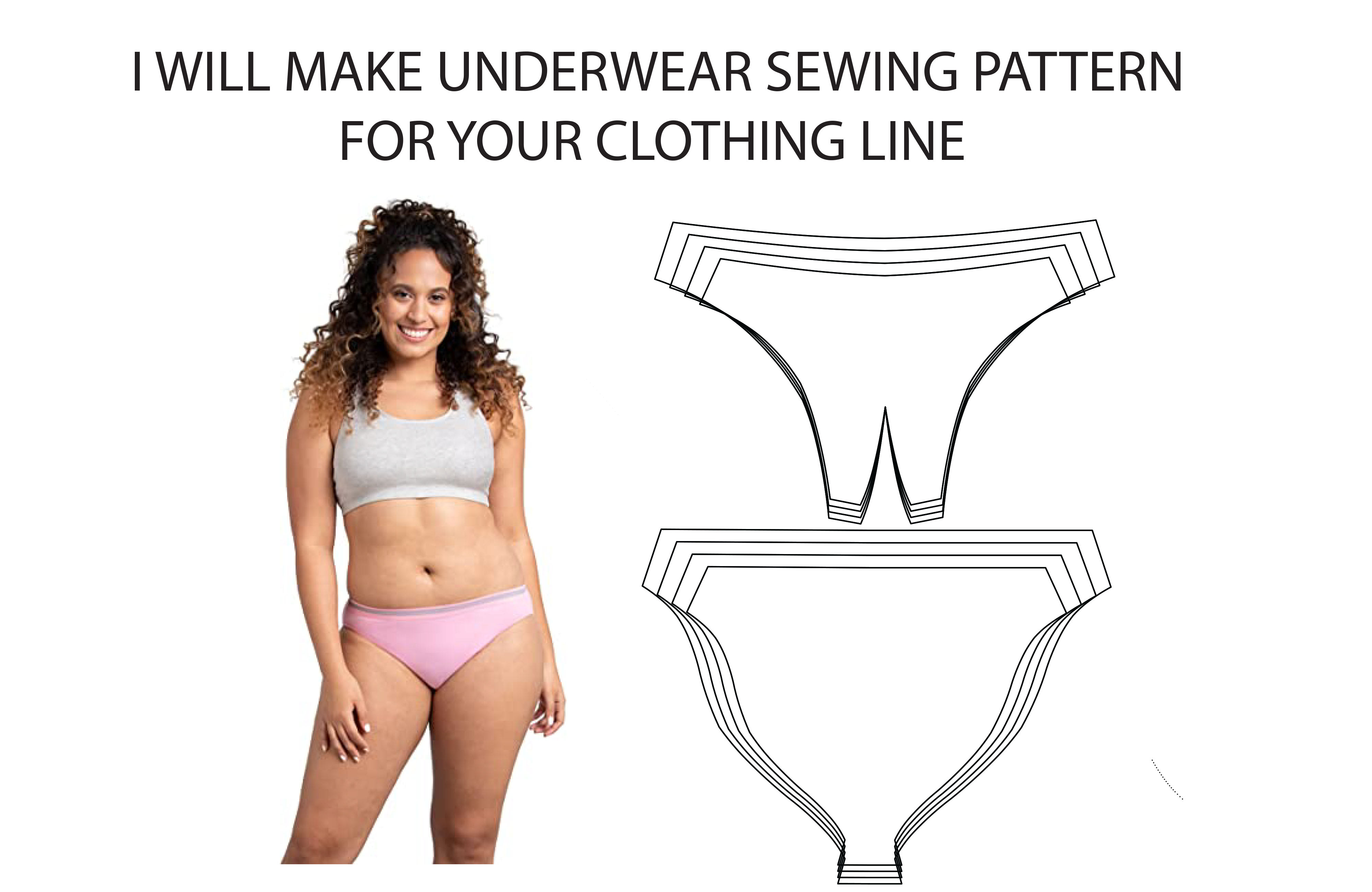 Make underwear sewing pattern for your clothing line by Pattern_maker01