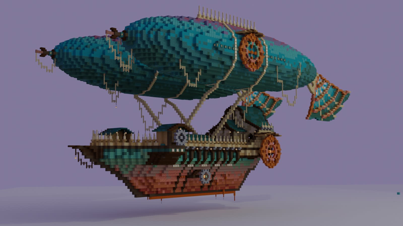 dirigeable steampunk minecraft