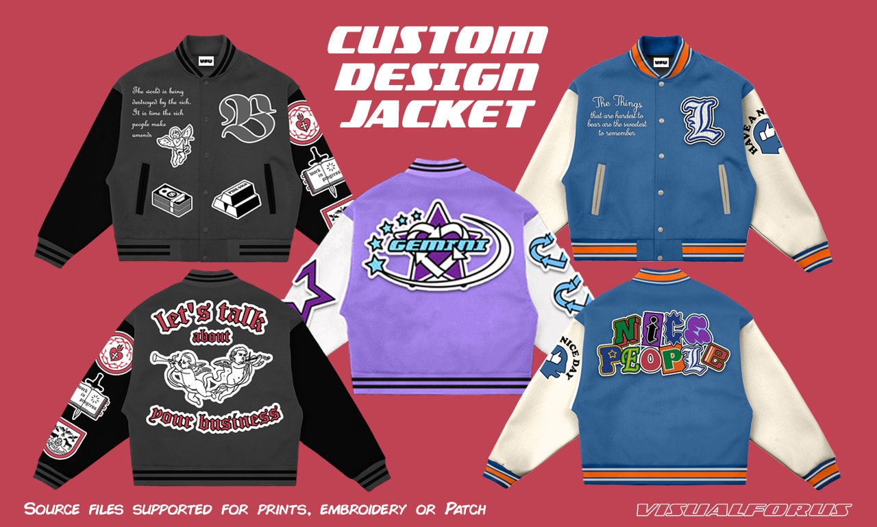 Design your streetwear brand or merch varsity college jacket by Wannstd