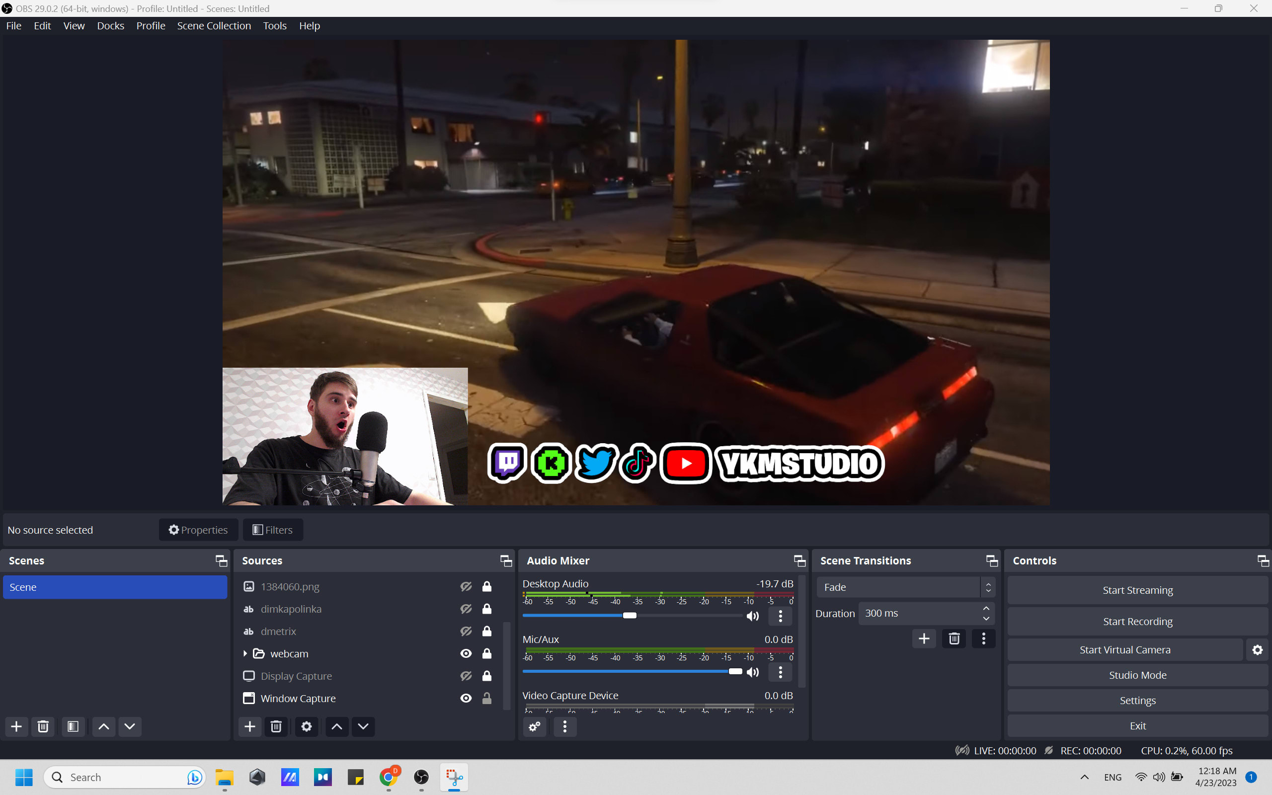 Create a social media overlay like adin ross and ishowspeed for twitch   by Gxniushd