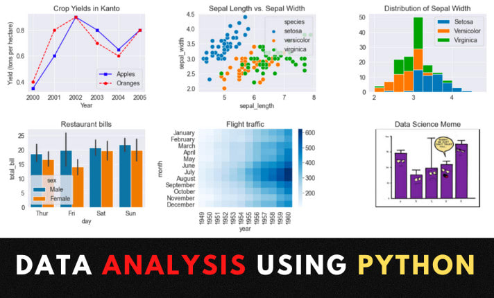 7. Python (con librerías como Pandas, Matplotlib, Seaborn, Plotly)
Características: Lenguaje de programación general con ampl