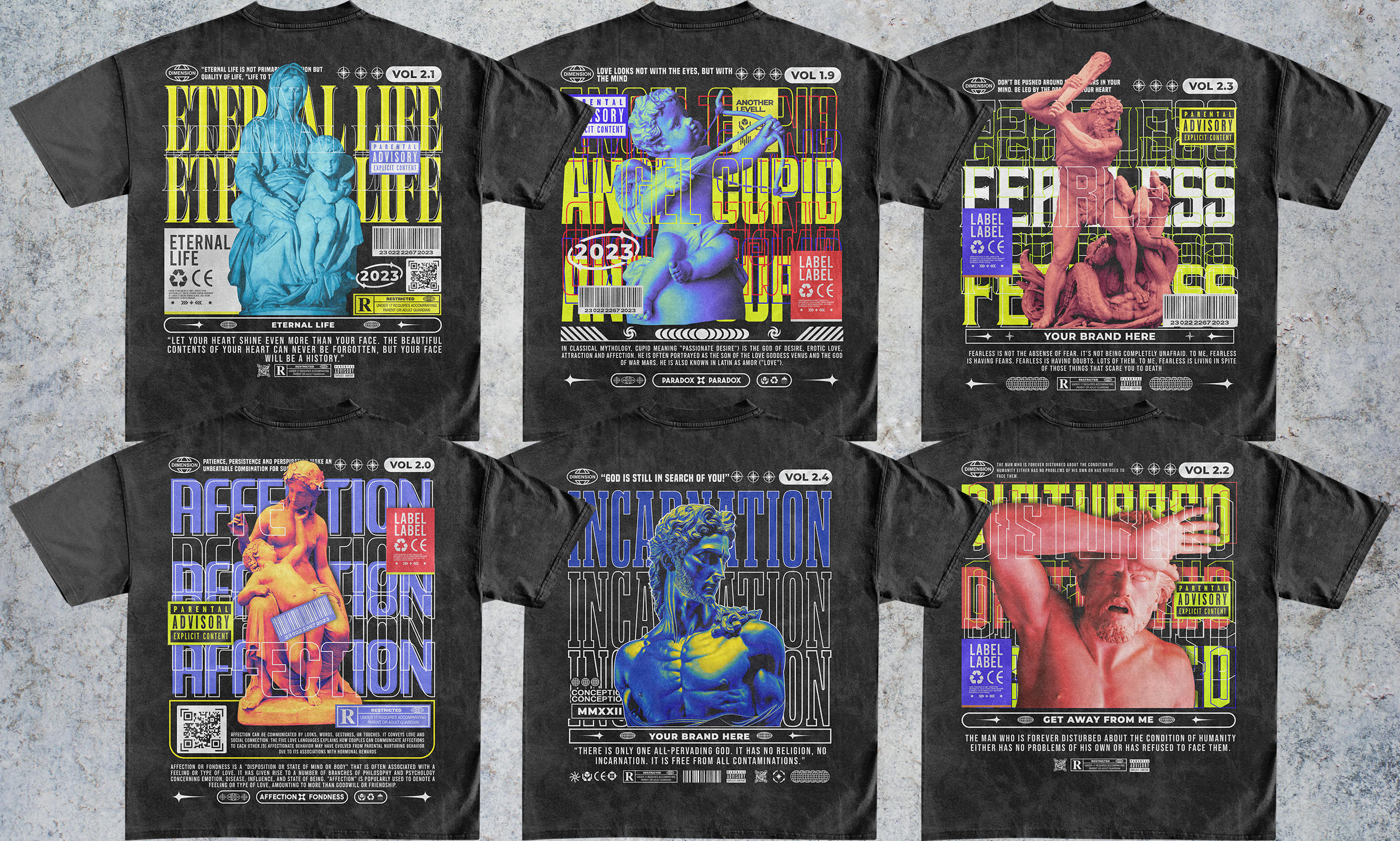 Do tshirt design for artsy, edgy, vintage, streetwear for your