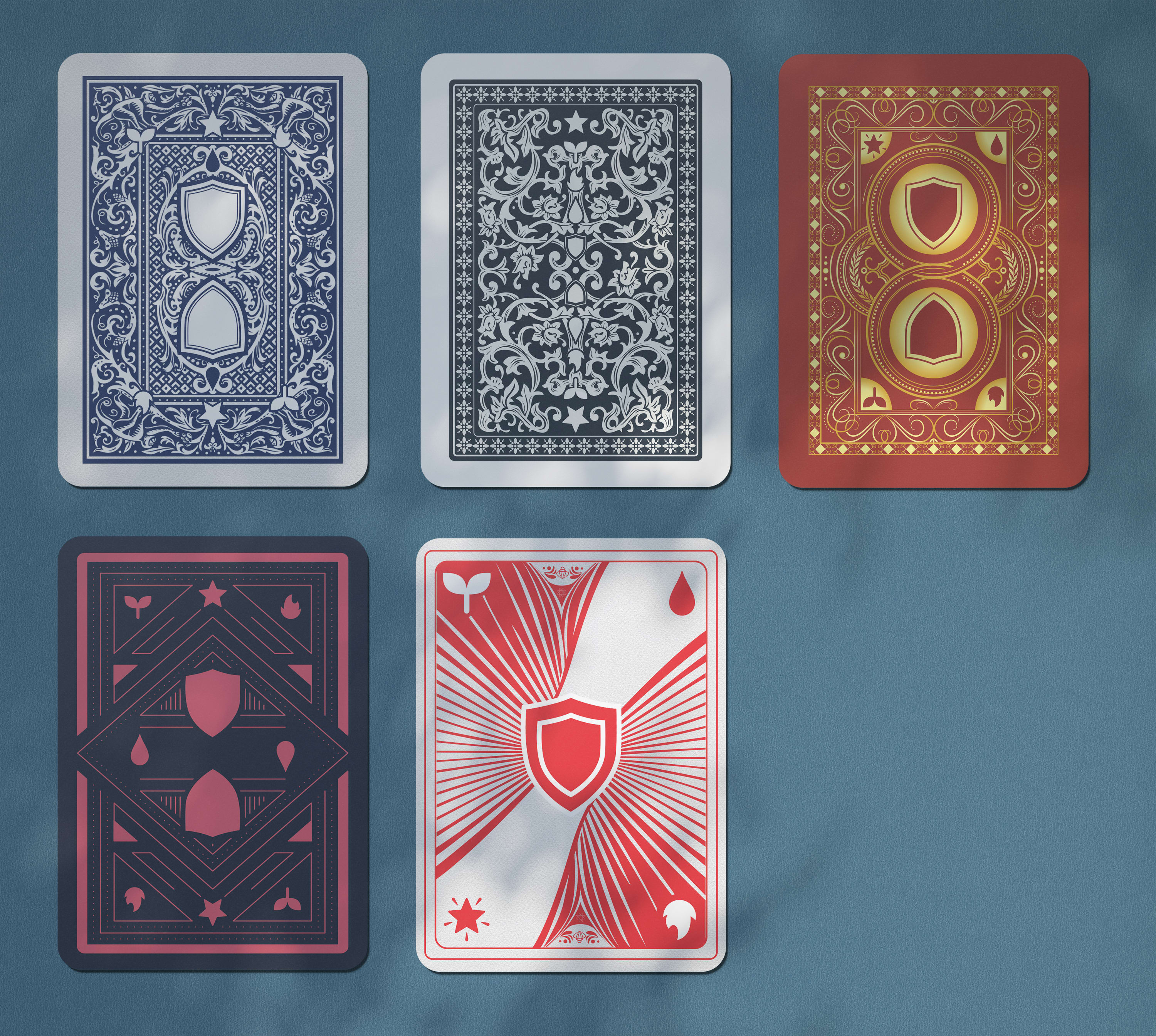 World Series Of Poker Playing Cards Backs Back To Back To Back All Ins
