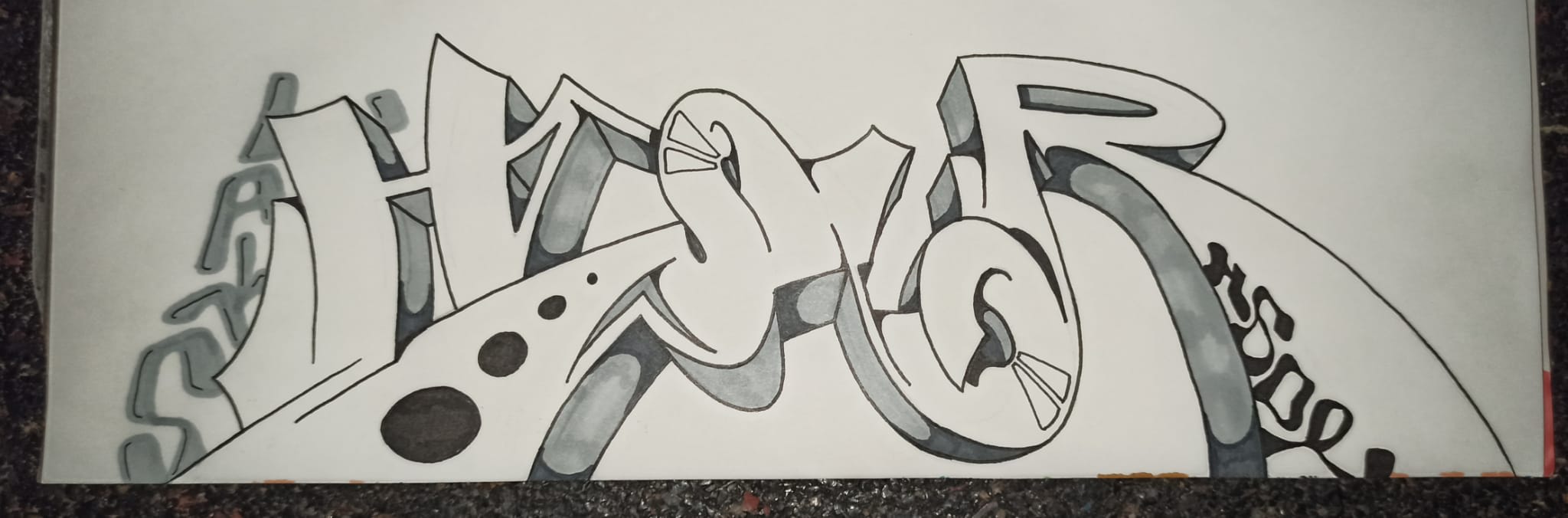 Draw a graffiti sketch with focus on letters by Niklashoe Draw a graffiti sketch with focus on letters by Niklashoe