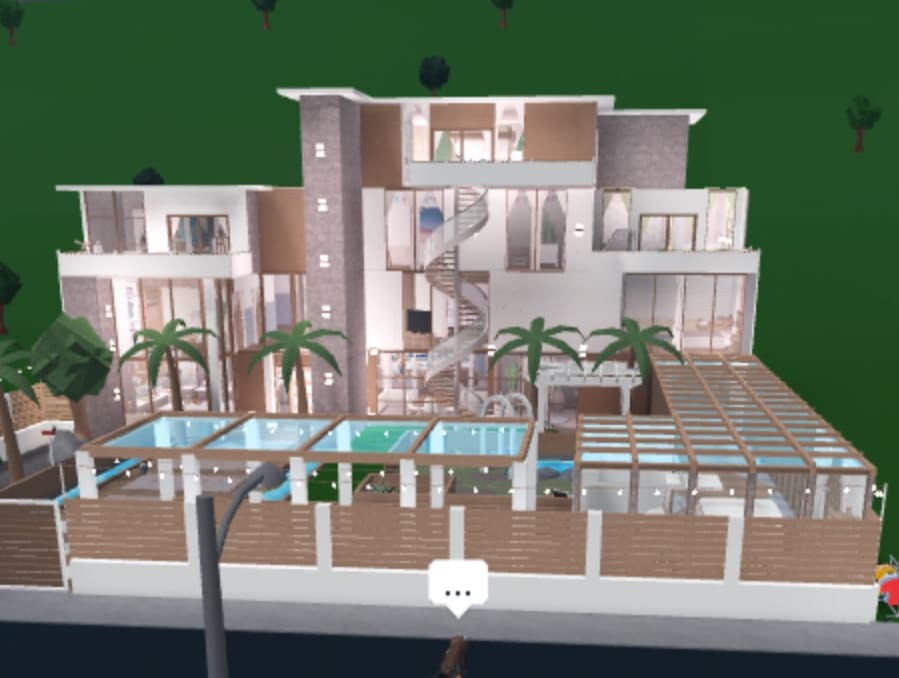 Building Tropical Mansion : r/Bloxburg