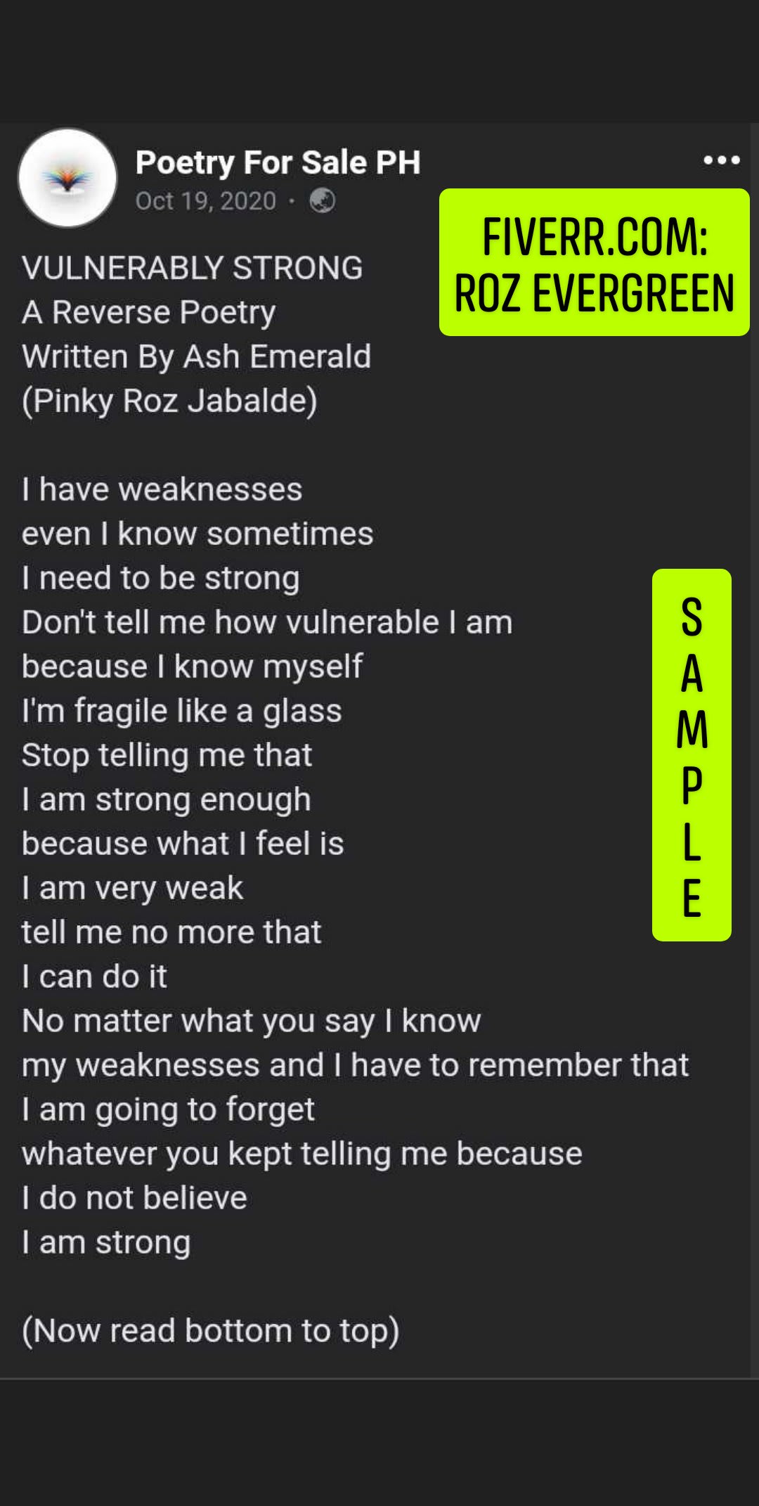 Reverse Poem Generator How To Write A Reverse Poem. A Poem That Can Be