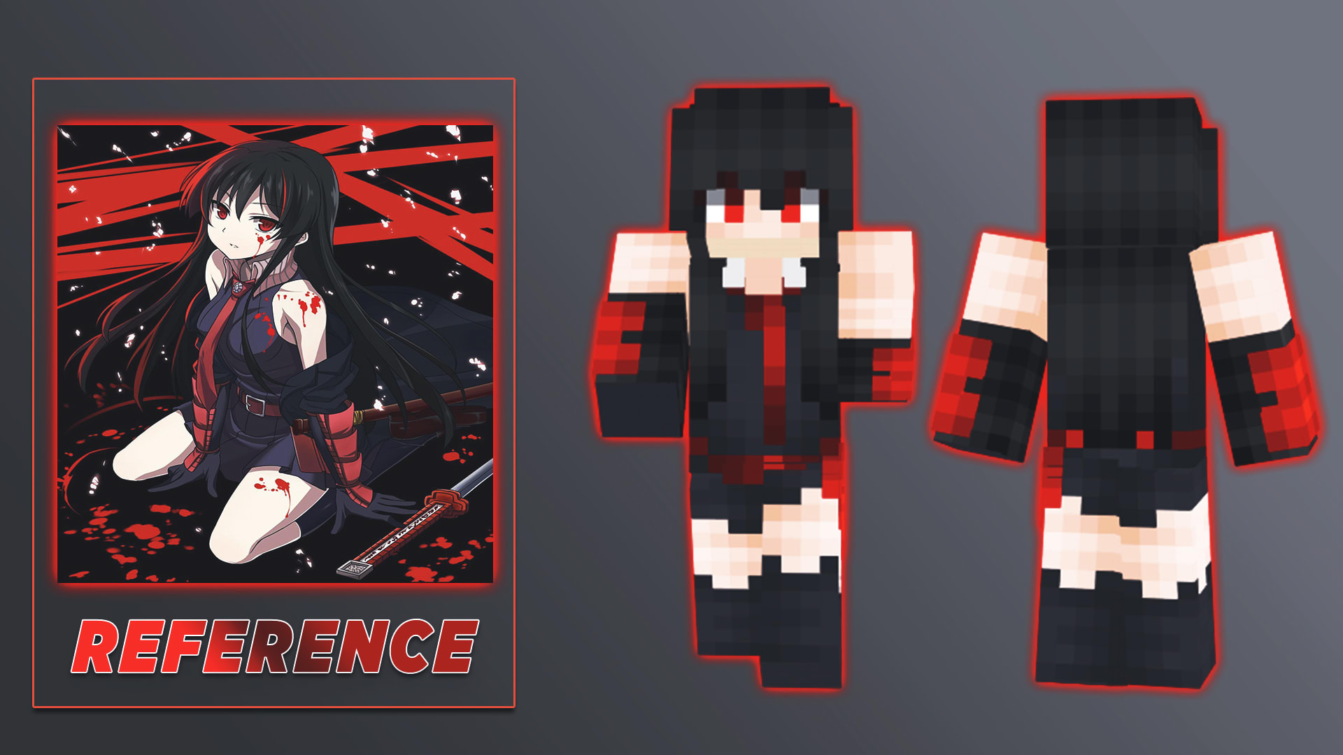 Make high quality custom anime minecraft skin by Ethan_gaming | Fiverr