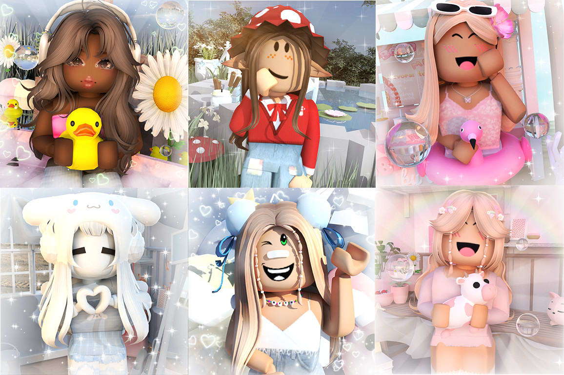 aesthetic roblox gfx girl  Roblox pictures, Roblox animation, Cute profile  pictures