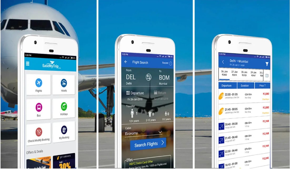 Develop airline app, flight booking, hotel and ticket booking app - Main Image