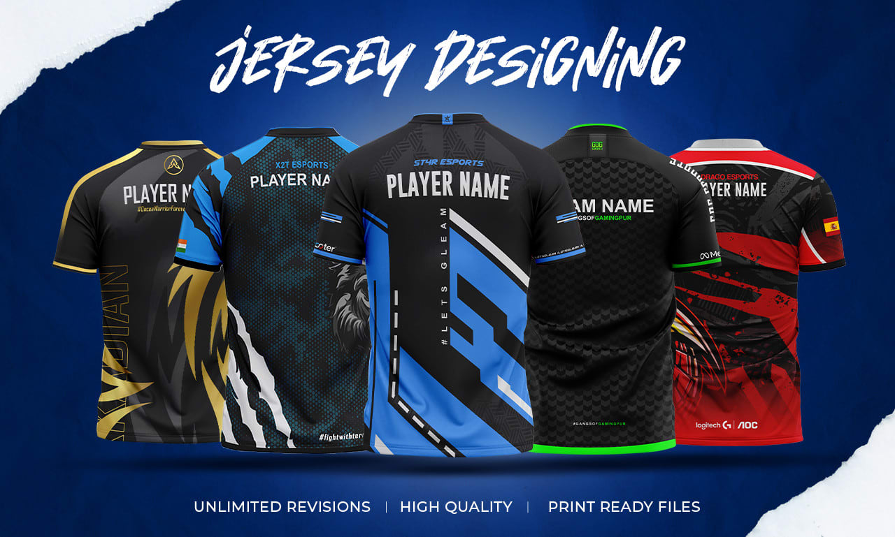 Do high quality sports jersey design and 3d sublimation by