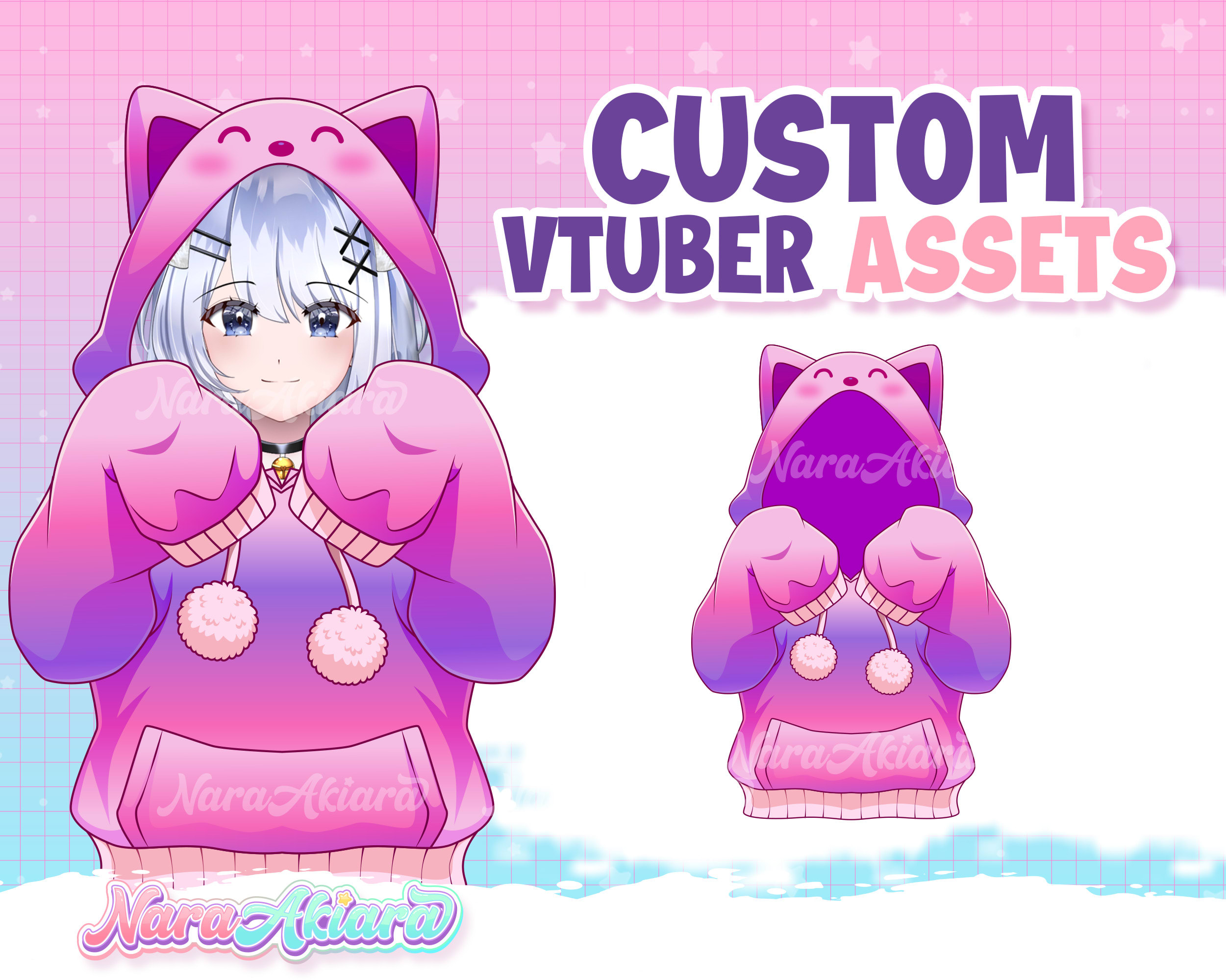 Aiko avatar Animation Vtuber Showcase by Ninora-Art -- Fur