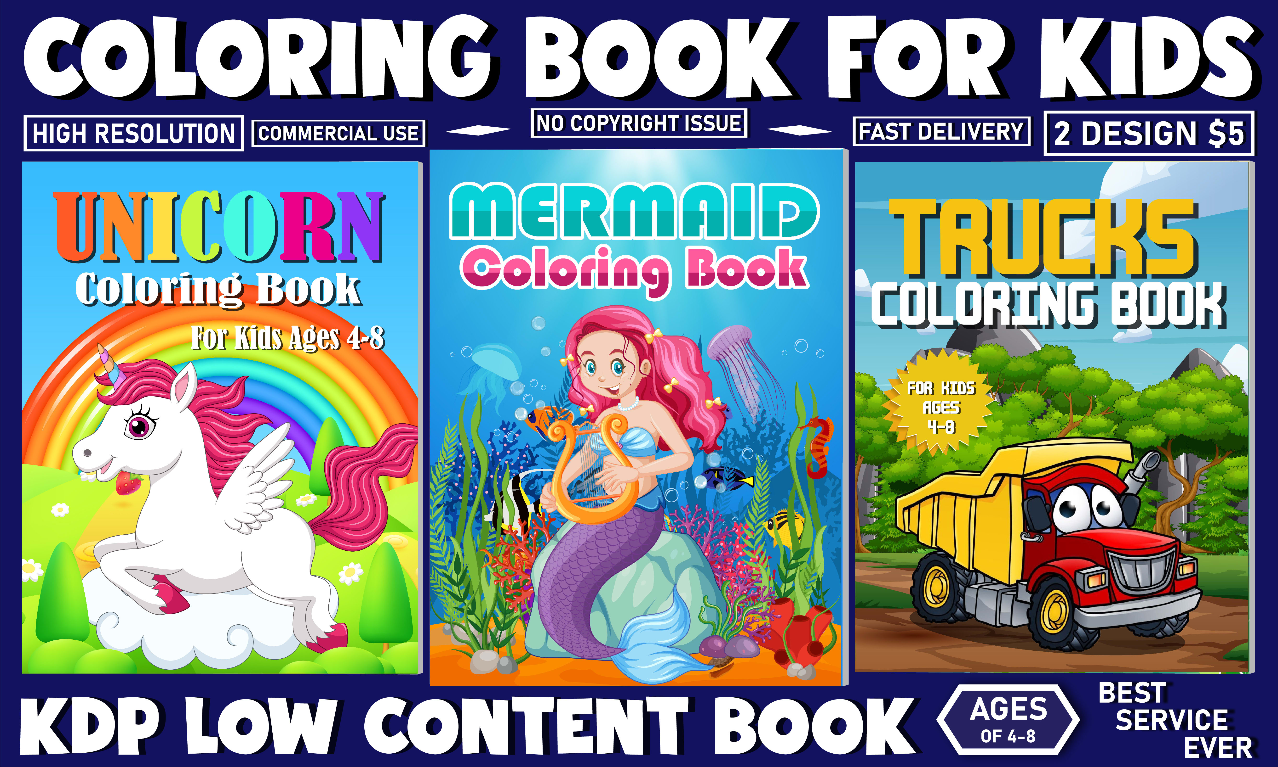 Dolphin Coloring and Drawing Book: Activity Book for Kids Ages 4-8