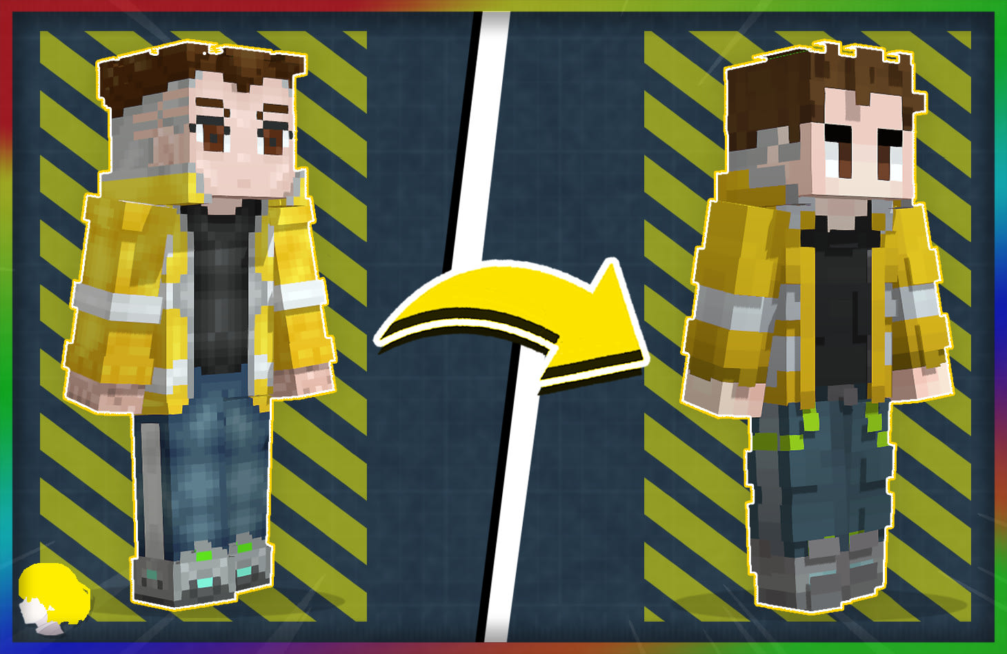 Make the best minecraft skin converts 128x128 to 64x64 by Yondeeart | Fiverr