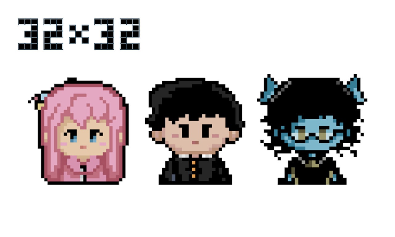 Cute Pixel Art 32x32