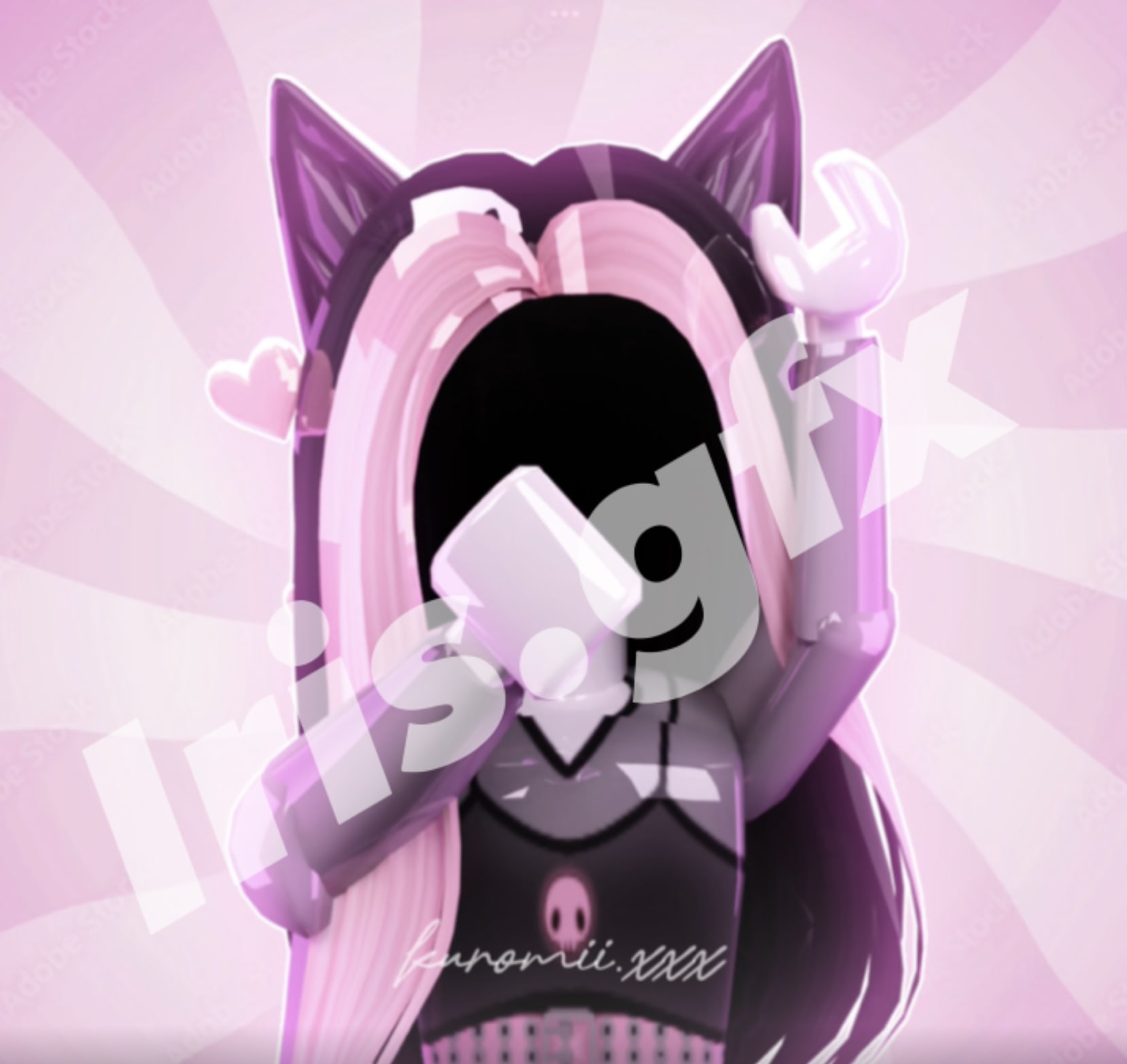 Replying to @🤍CBDA🤍 so cute! 💜 #roblox #robloxgfx #gfx #blender #, hey come on is your memory