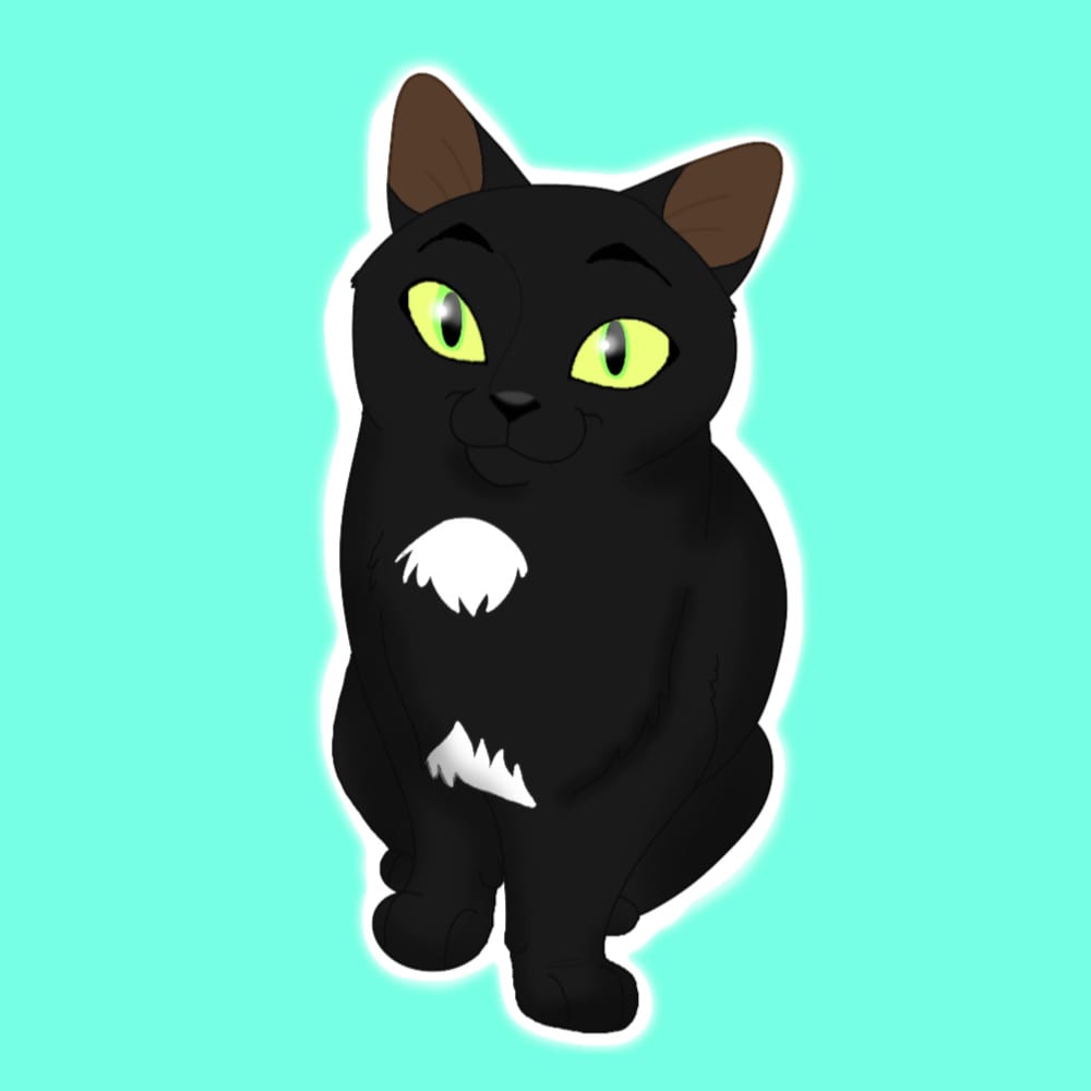 Black Cat With Green Eyes Disney 13-Inch Animated Creepy Cat Prop