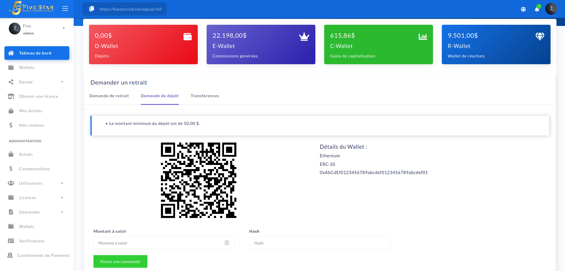 Create cryptocurrency investments website with dashboard by Lessyngtontech  | Fiverr