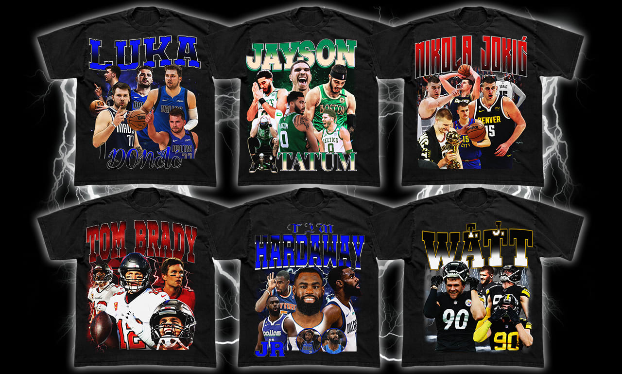 I will do nba all sports and bootleg t shirt design - FiverrBox