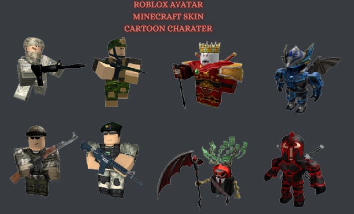 Draw your roblox avatar, royale high avatar, minecraft skin by  Rahimarchitect