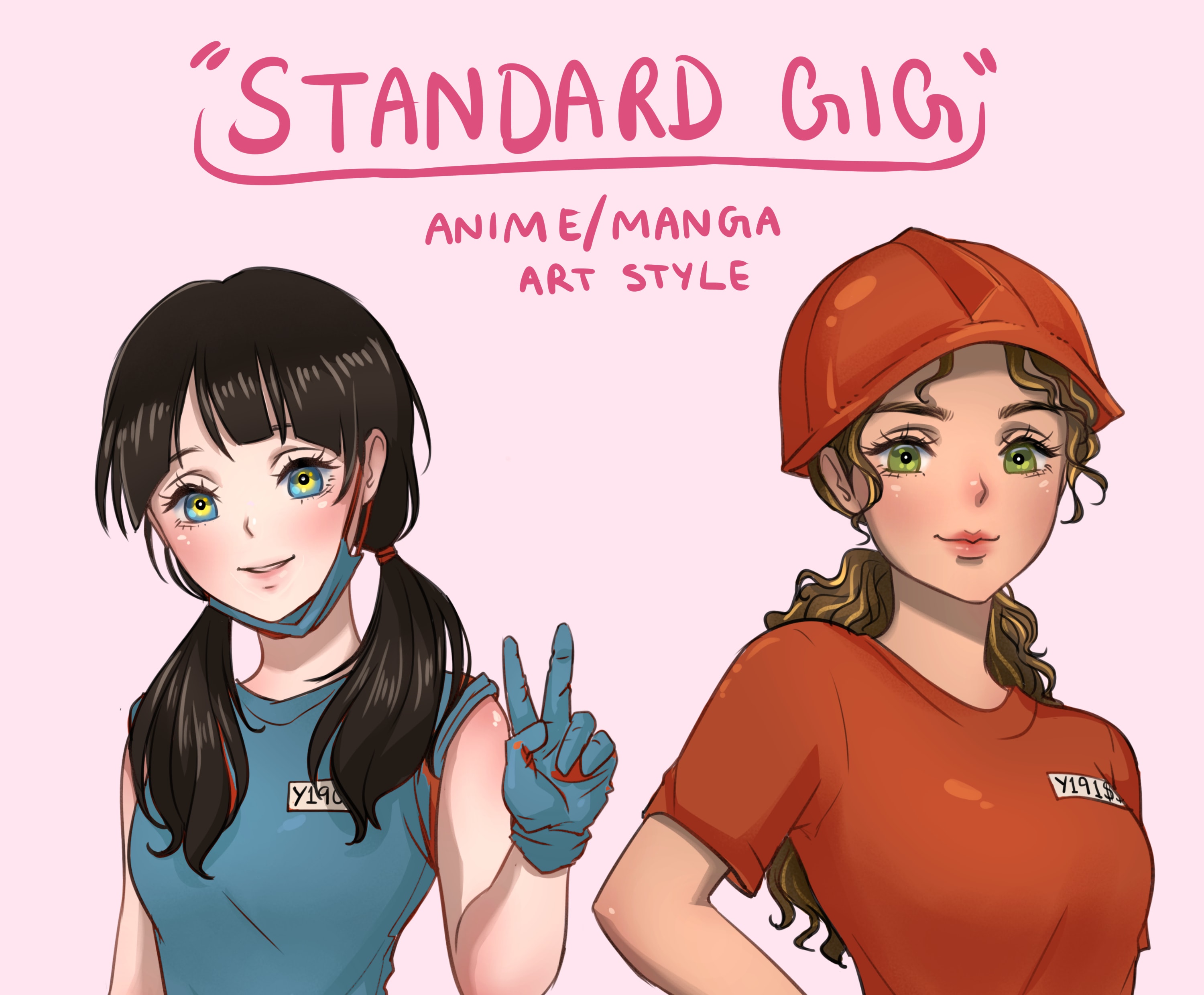 For Hire Semi RealisticAnime style artist Starting from 60 Info in  comments  rartcommissions