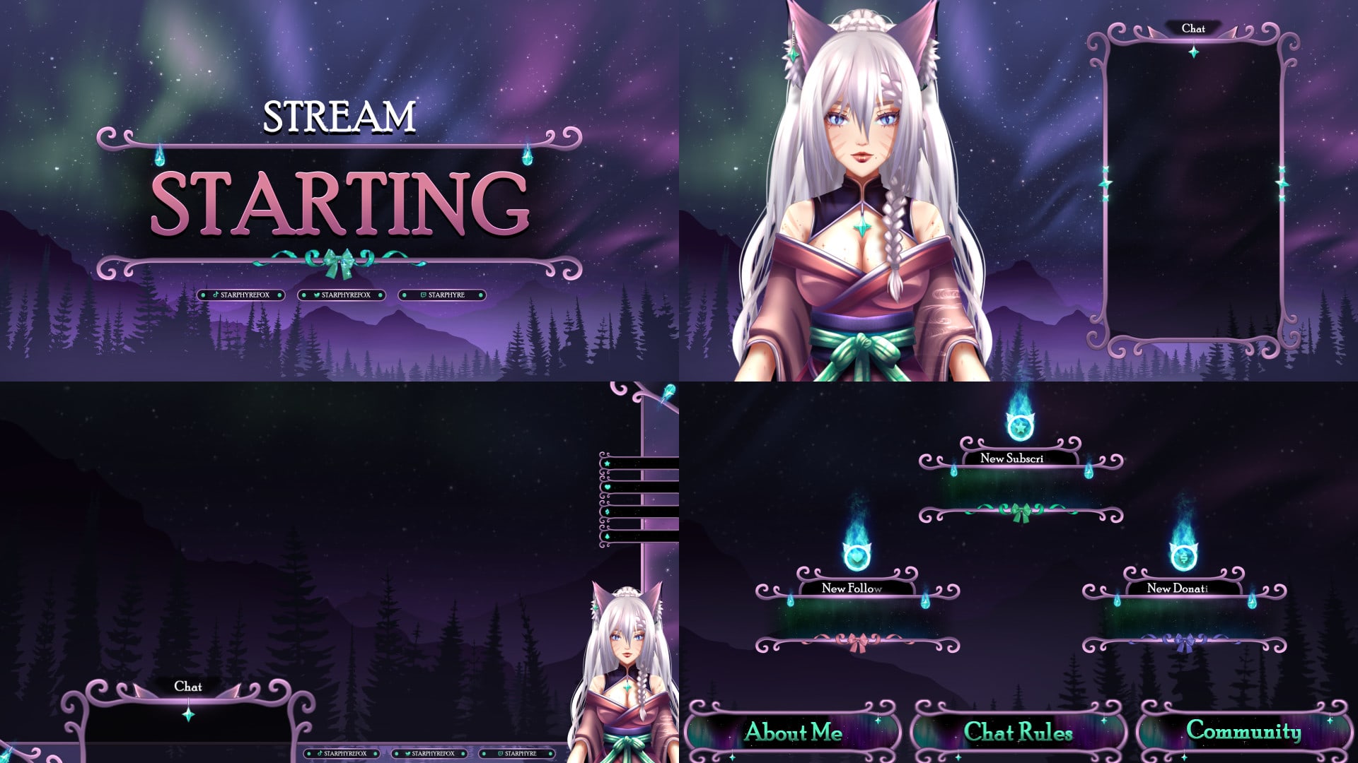 Design animated vtuber stream overlay or anime twitch youtube by  Shameem1990 | Fiverr