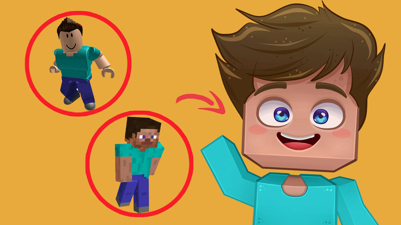 Make a chibi pose avatar of your minecraft or roblox skin by Antonyg12