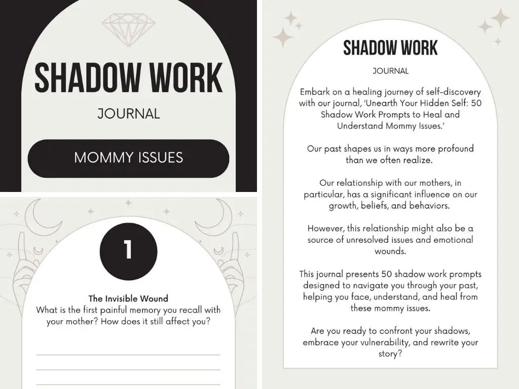 provide you with 40 printable PDF shadow work journals including 2000  prompts