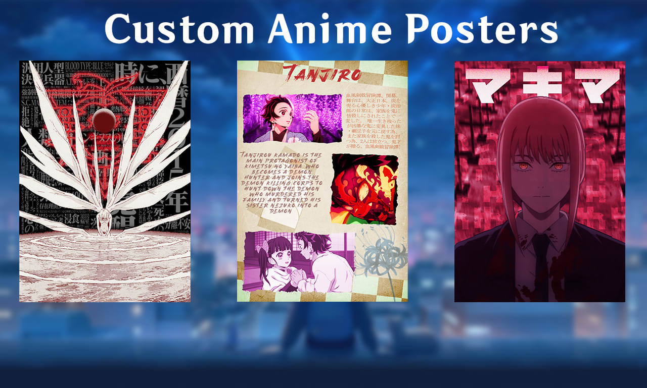 Amazon.com: Anime Posters Flame Hanging Pictures Canvas Wall Art Posters  (Frame,12