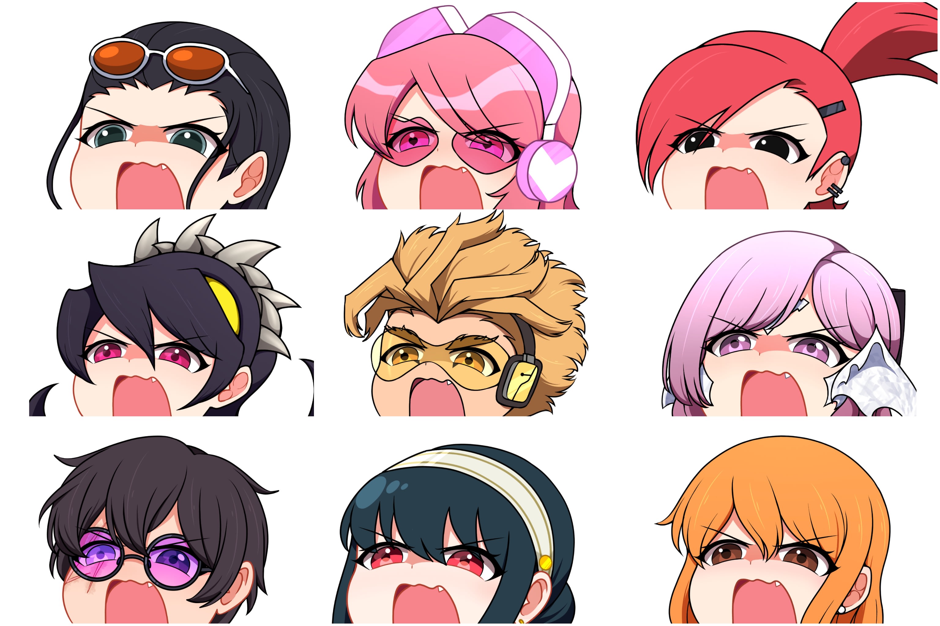Draw your character with angry noises anime meme by Natriumklorida