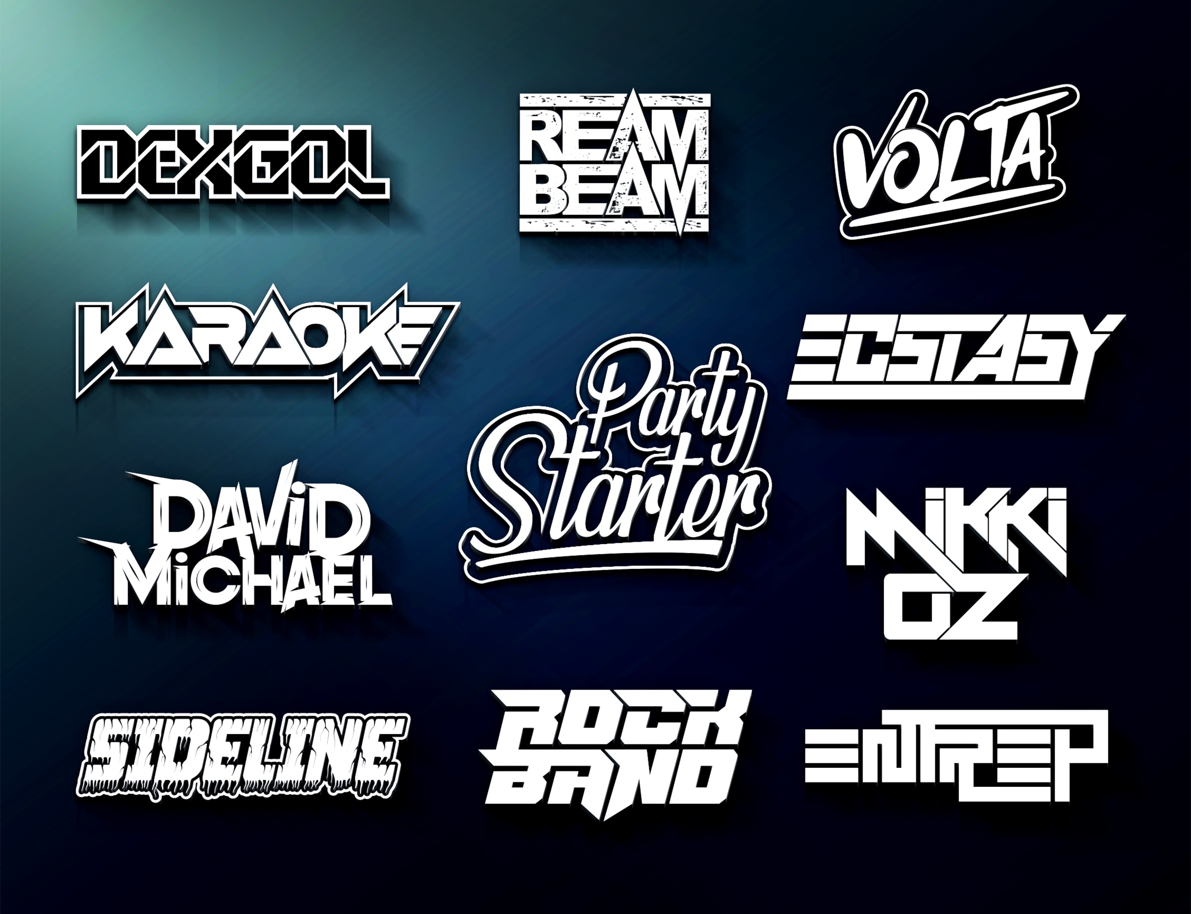 Design professional typography logo for dj, producer, music, band by  Addylogo786 | Fiverr, image size:2389x1833