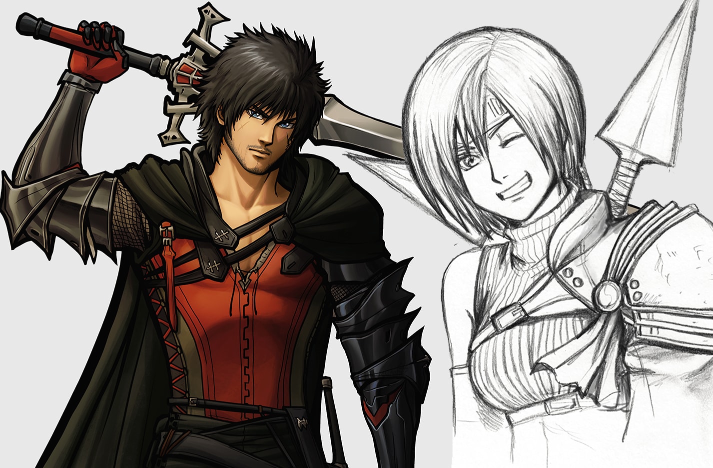 Do your oc or avatar in kingdom hearts tetsuya nomura style by Ashe92