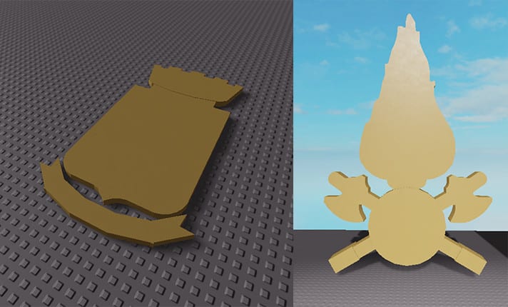 Make a 3d roblox logo or frieze using studio by Gabrix23_