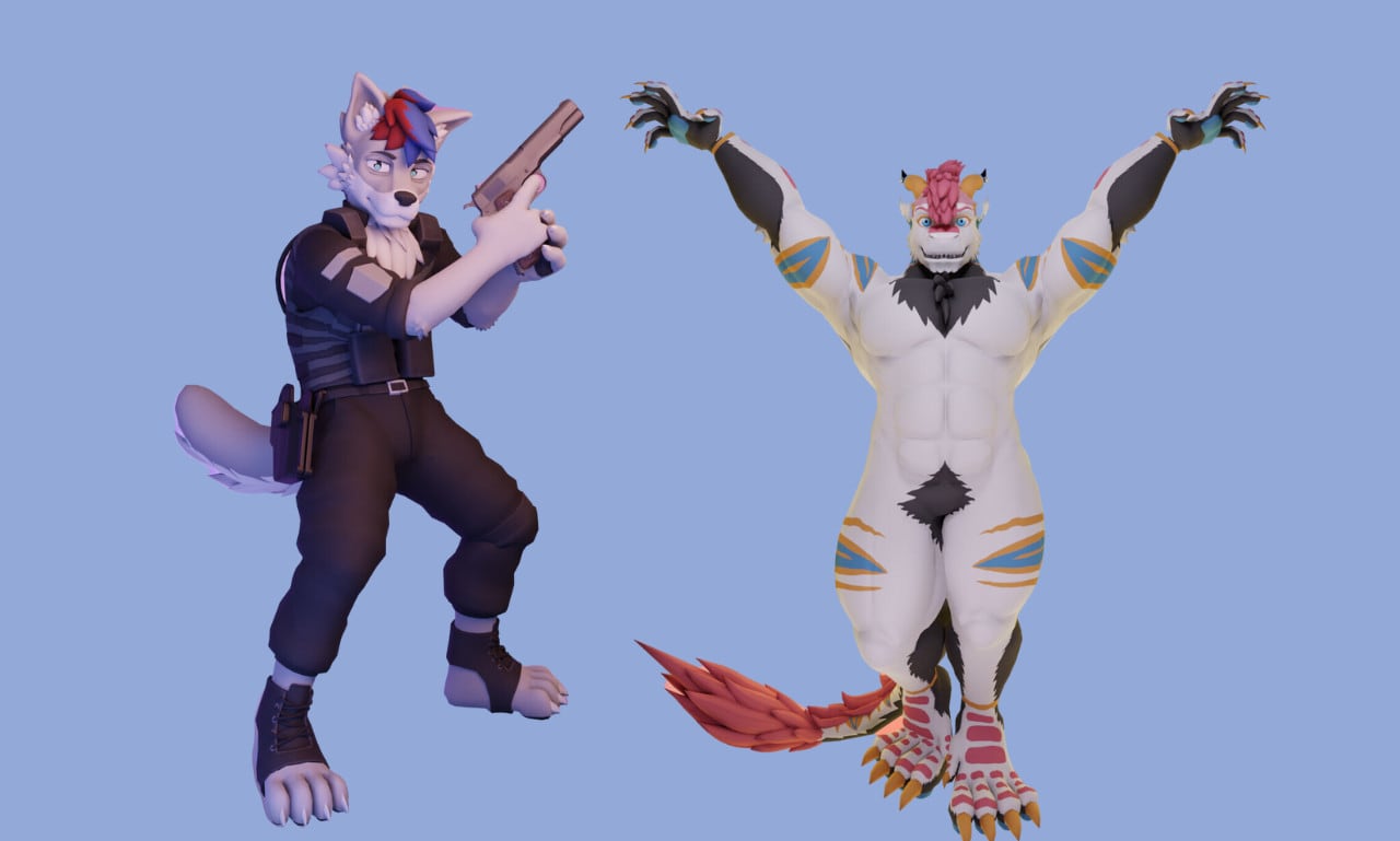 Do vrchat avatar, fursona, furry avatar, nsfw 3d model for vtuber, vrchat,  vr by Hayomhideavatar