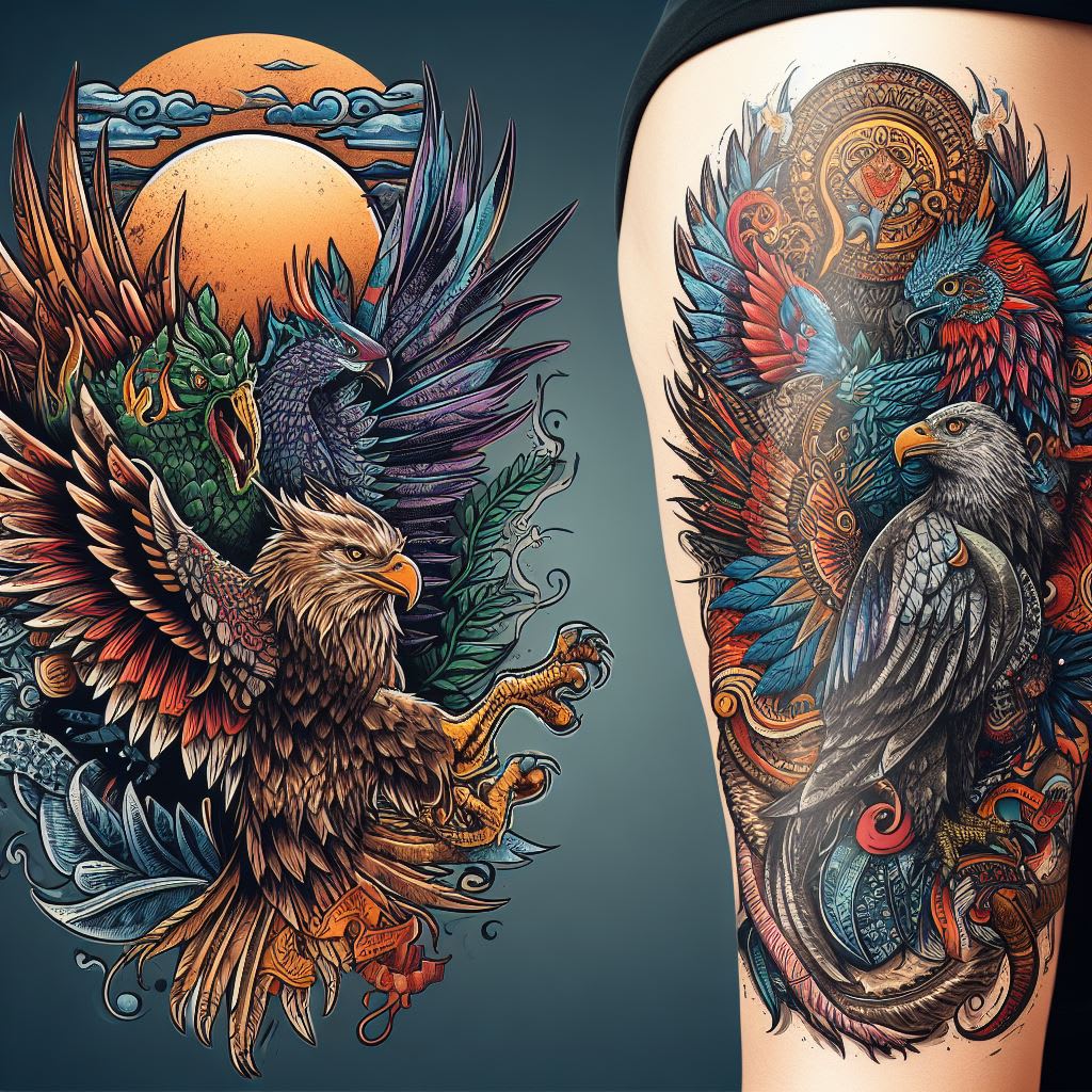 Stammes Adler Tattoo Designs