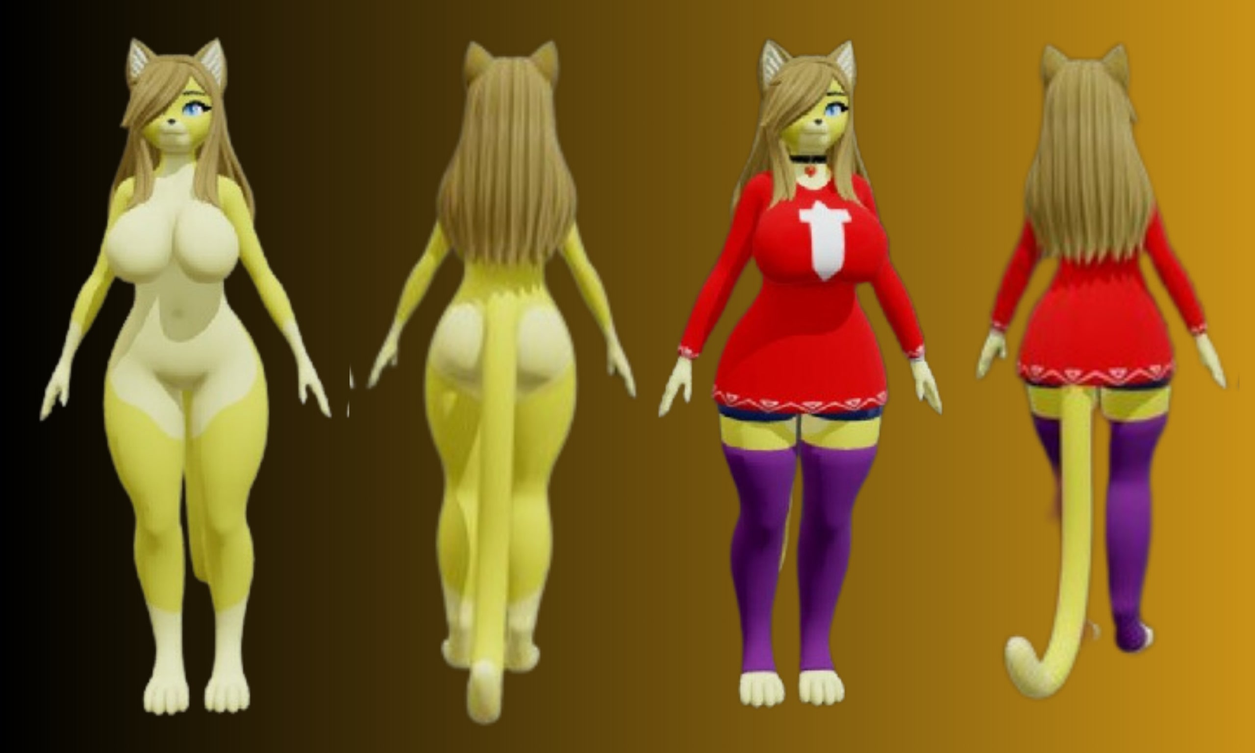 Custom 3d model of vr character, vrc avatar, vrchat avatar, furry avatar,  nsfw by Diamondservi | Fiverr